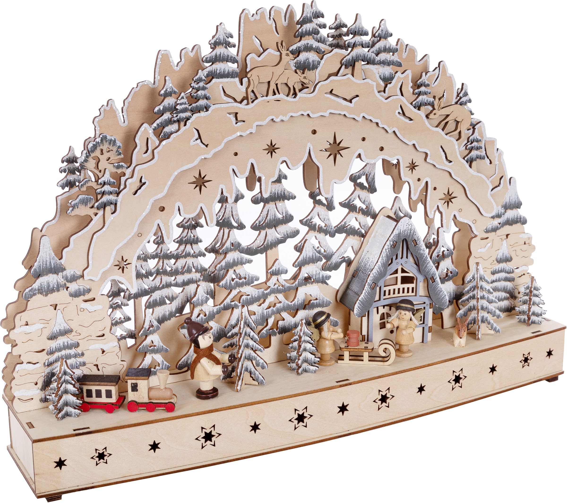 Myflair Möbel & Accessoires LED Schwibbogen »Weihnachtsdeko«, aus Holz, mit günstig online kaufen