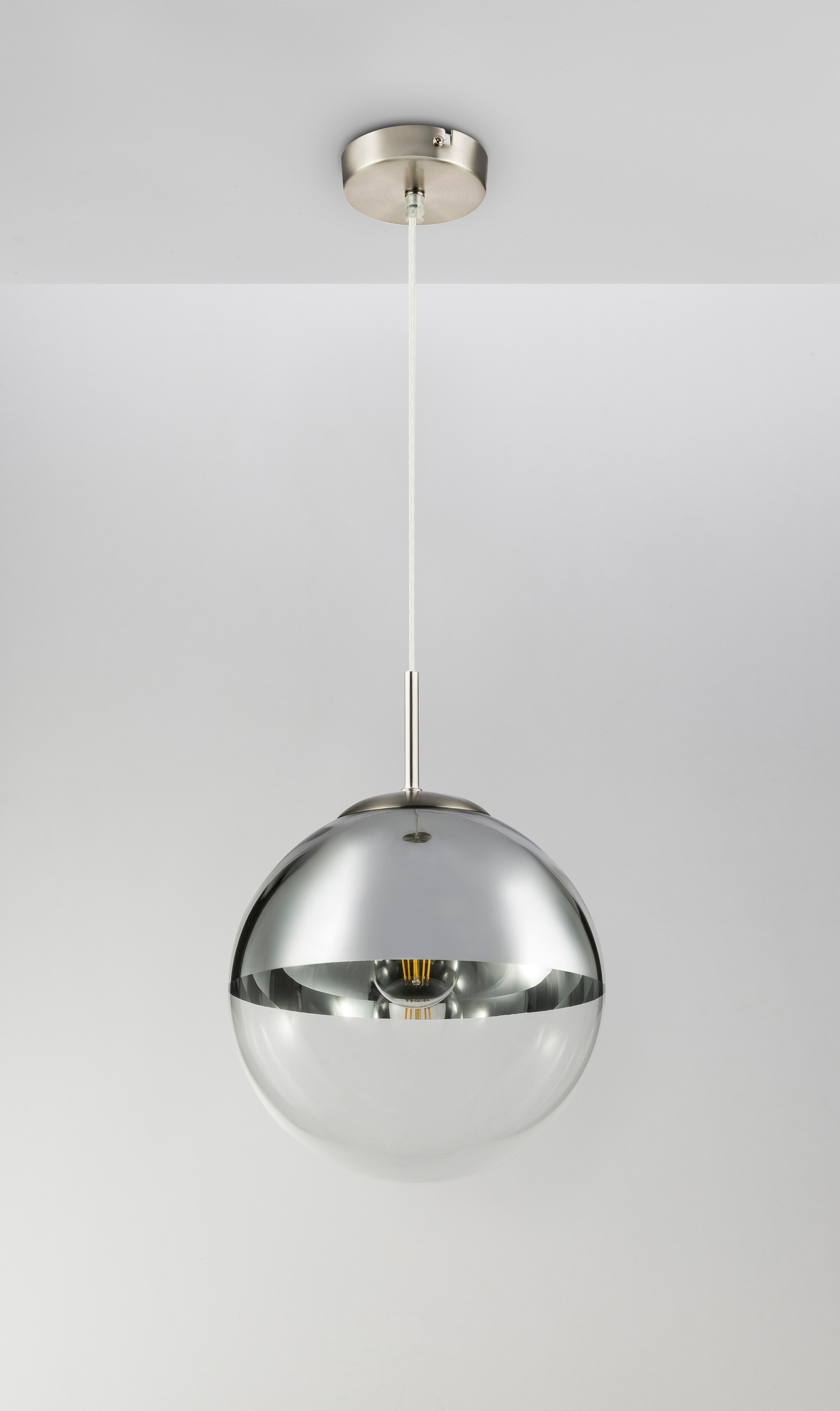 GLOBO LIGHTING Hängeleuchte »VARUS« E27 1 Stk. Hängeleuchte für Esszimmer Nickel matt