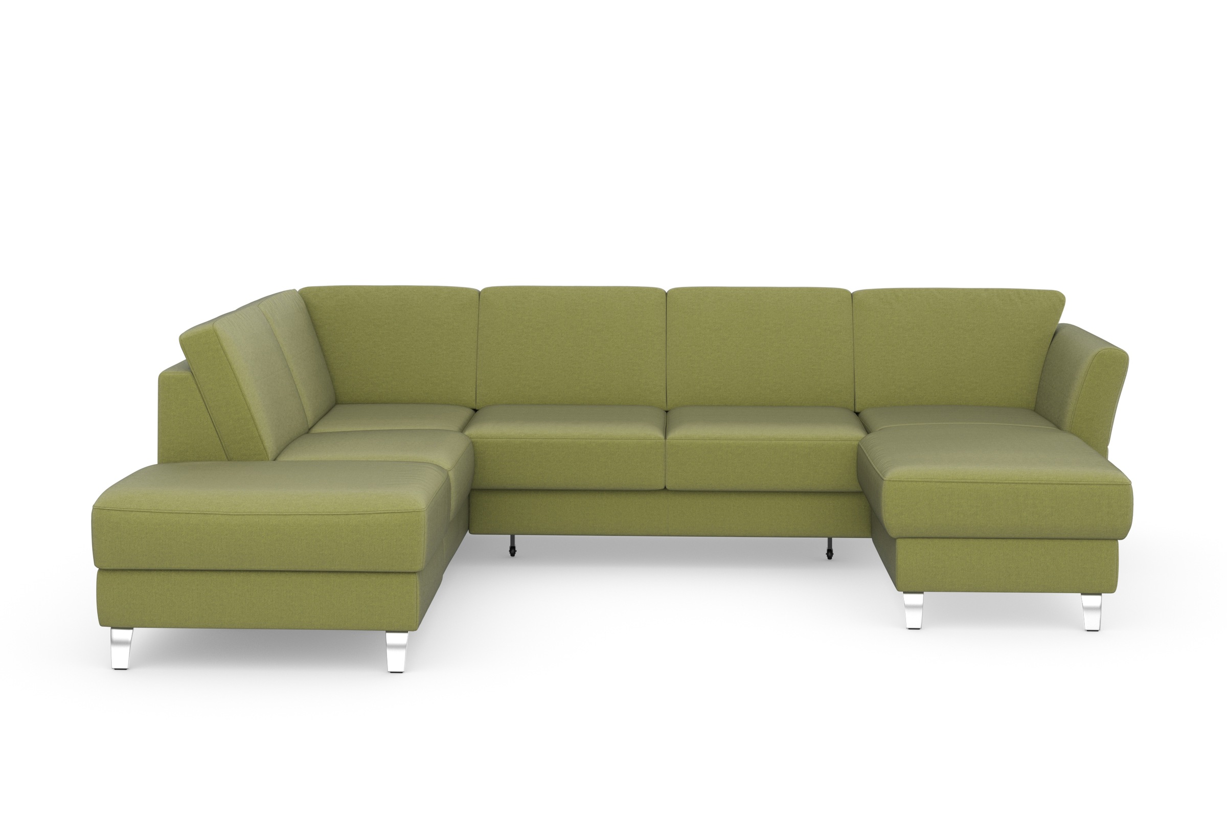 sit&more Wohnlandschaft »Visby U-Form«, Wahlweise mit Bettfunktion und Stauraum, frei im Raum stellbar