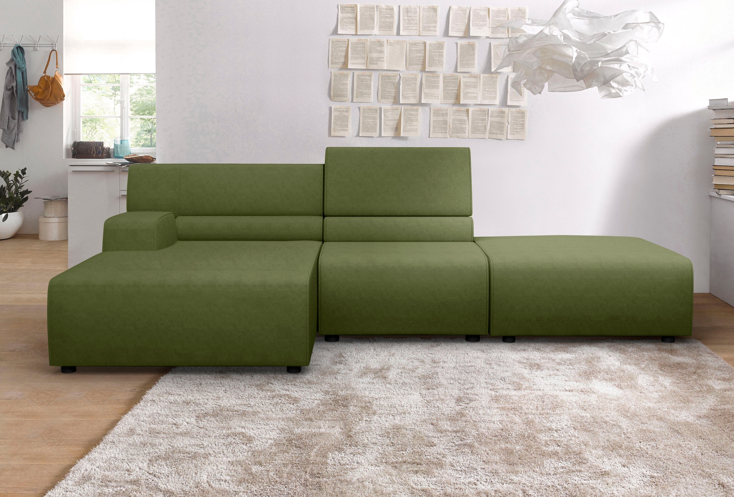Egoitaliano Ecksofa "Babouche, Designsofa mit außergewöhnlichem Sitzkomfort zum Wohlfühlen"