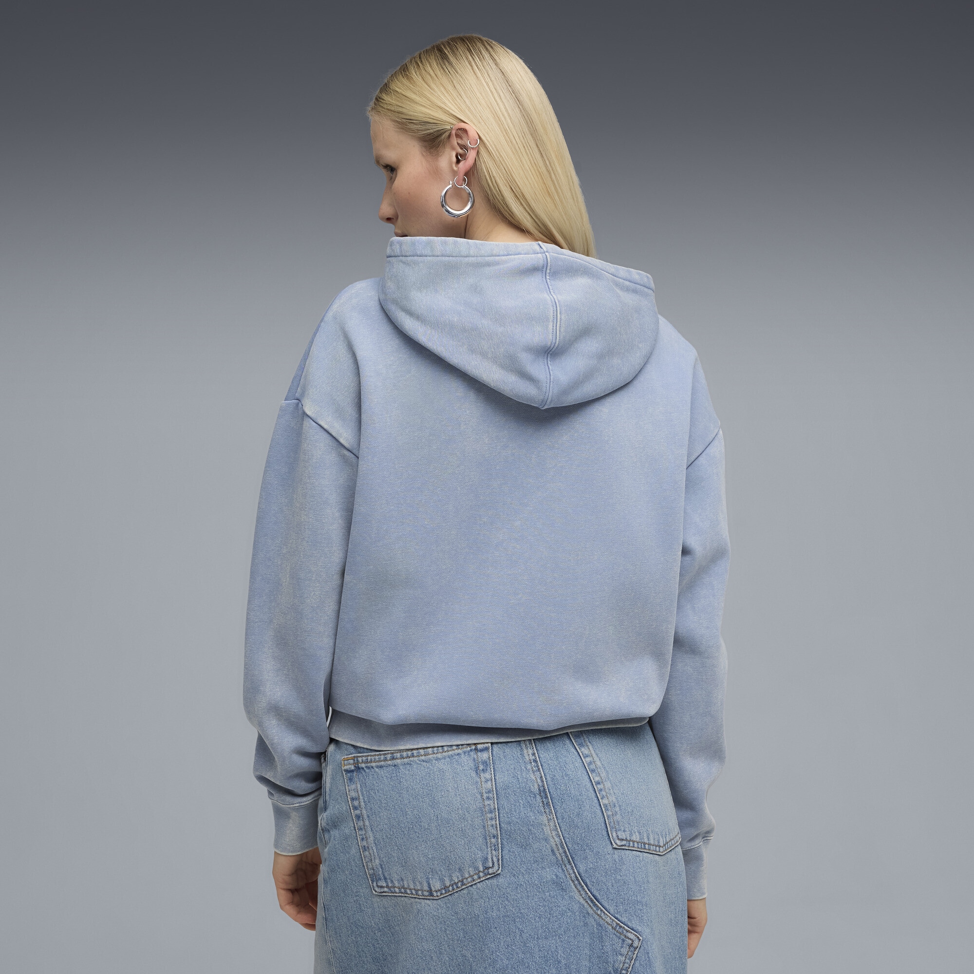 PUMA Hoodie »Essentials Elevated Relaxed Wash Hoodie Damen«