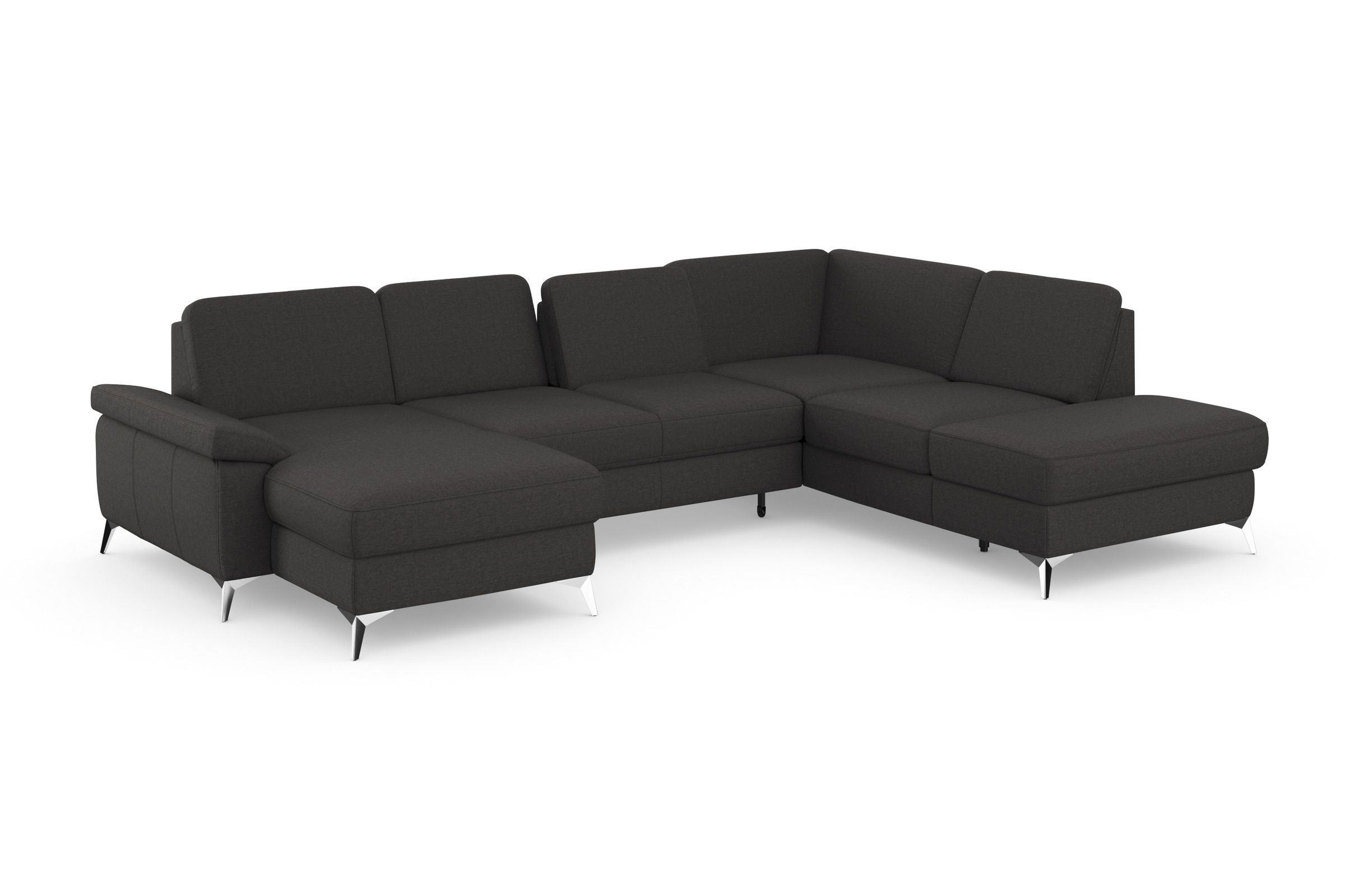 sit&more Wohnlandschaft »Padua U-Form«, inklusive Sitztiefenverstellung, Armteilfunktion und Federkern