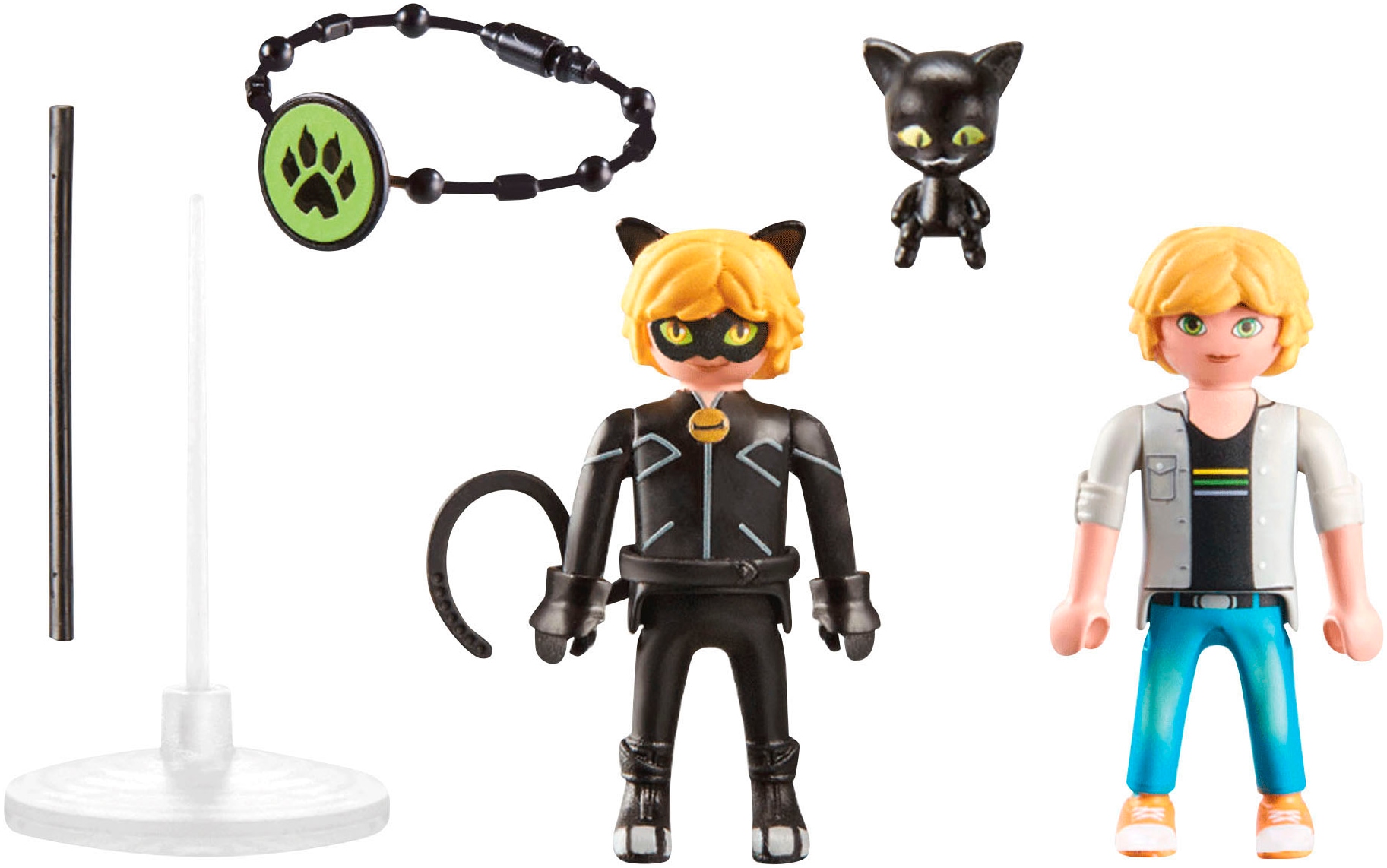 Playmobil® Konstruktions-Spielset »Miraculous: Adrien & Cat Noir (71337), Miraculous«, (11 St.), Made in Europe