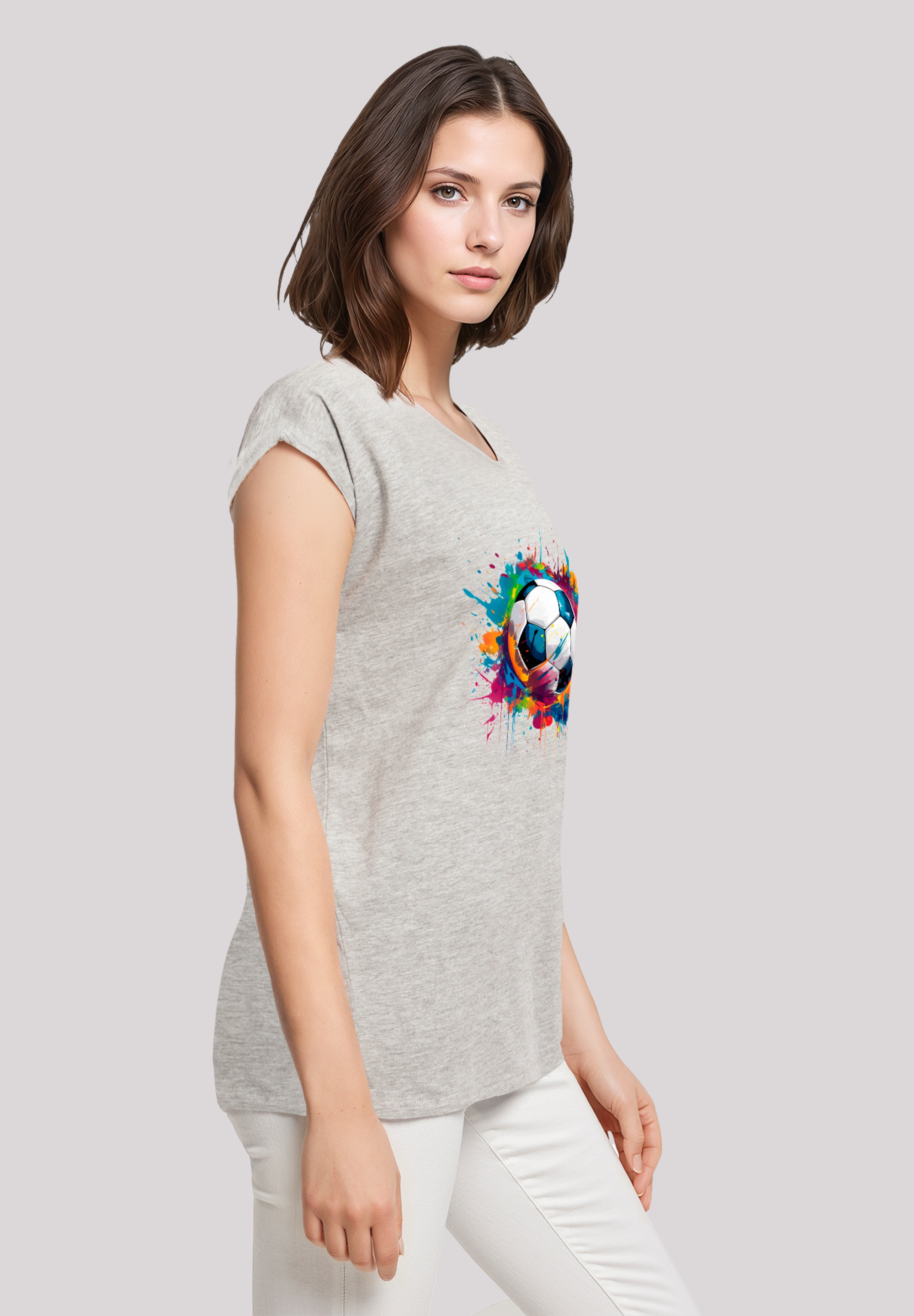 F4NT4STIC T-Shirt »Bunte Fußball Grafik«, Premium Qualität