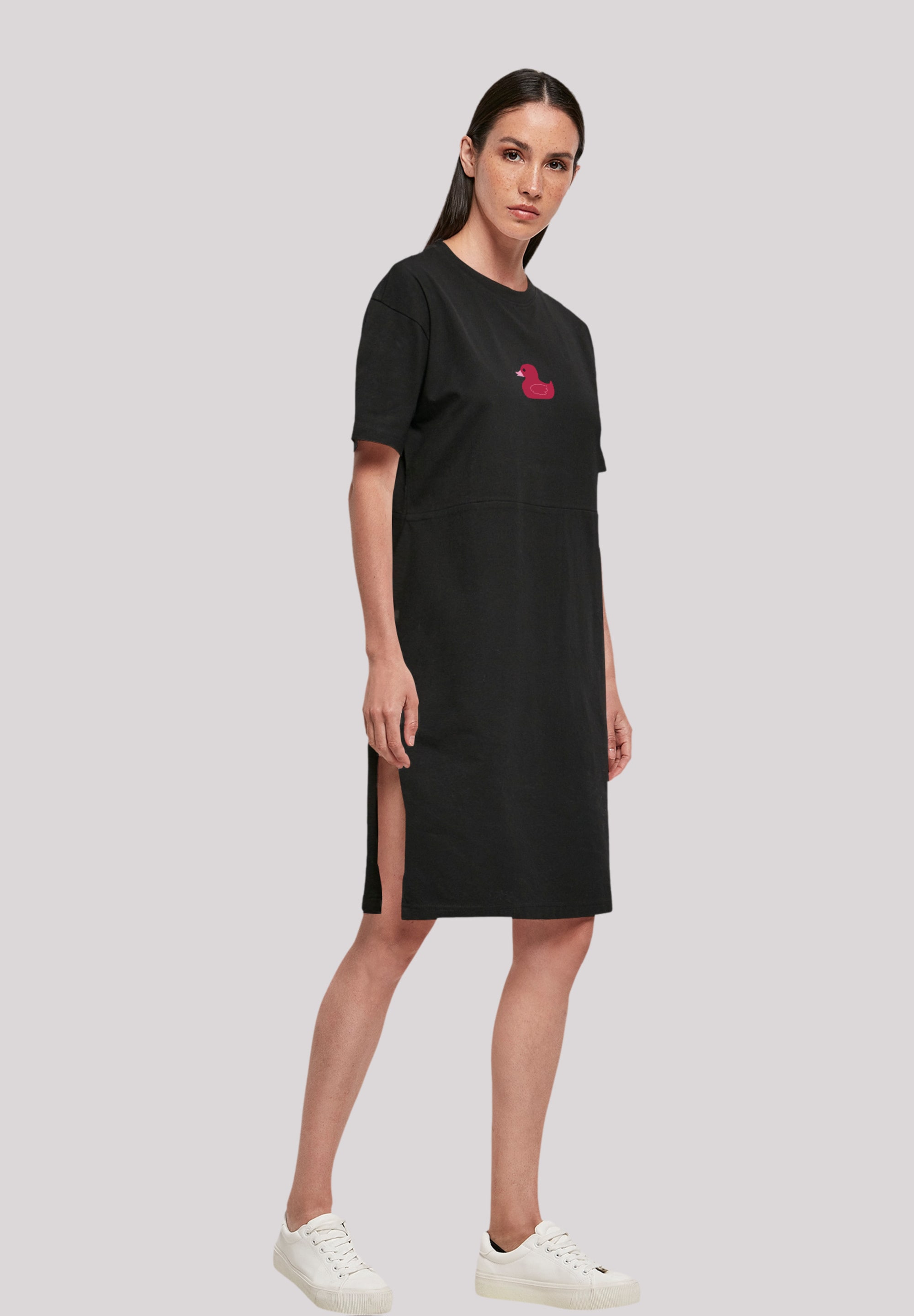 F4NT4STIC Shirtkleid »Ente Magenta«, Print