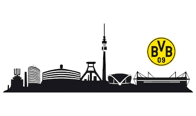 Wandtattoo »BVB Skyline mit Logo Fußball Sticker«