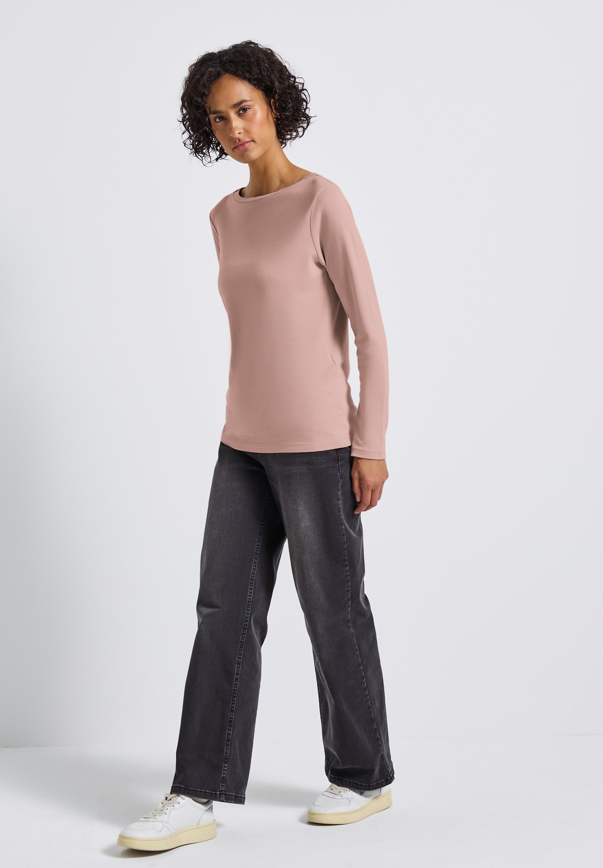 STREET ONE Langarmshirt, im soften Baumwoll-Mix