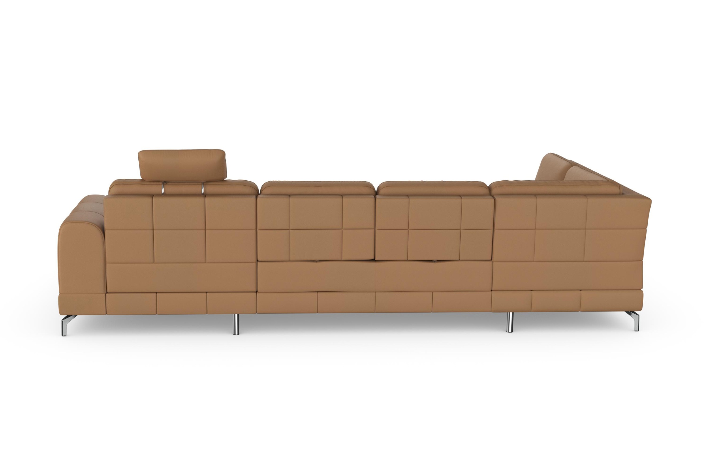 sit&more Wohnlandschaft »Bendigo U-Form«, inklusive Sitztiefenverstellung, Bodenfreiheit 12 cm, in 2 Fußfarben