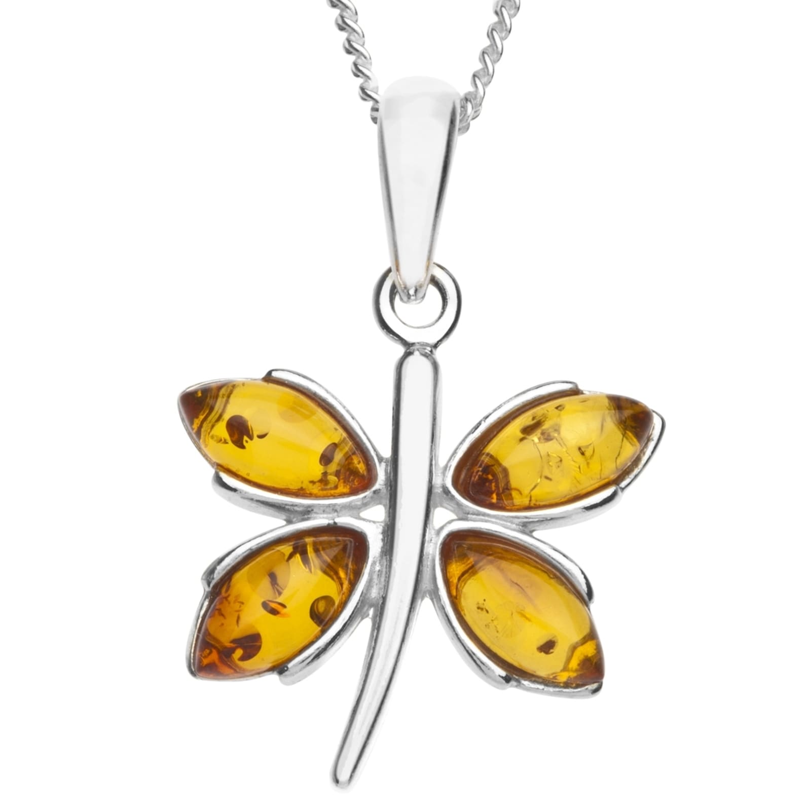 Kette mit Anhänger OSTSEE-SCHMUCK "Ostsee-Schmuck Kette mit Anhänger Schmetterling" Gr. 50, silber, Halsketten, Damen, 50cm, Silber 925 (Sterlingsilber), L: 42 4