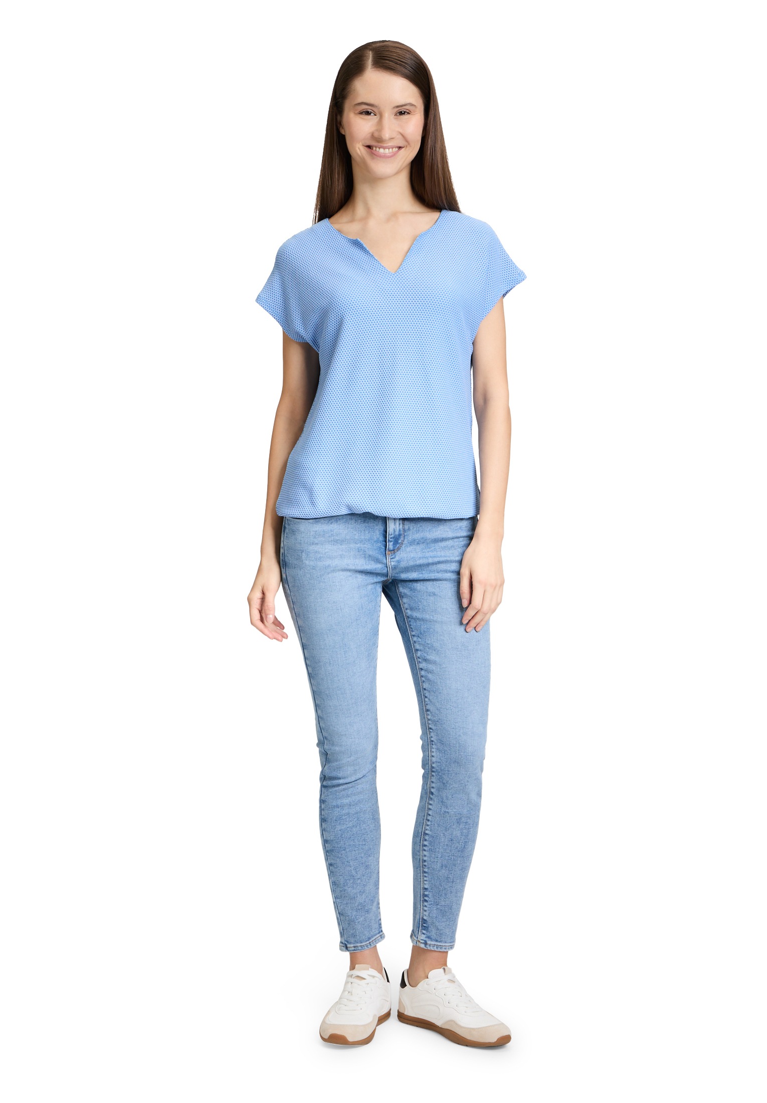 Betty&Co Kurzarmshirt »Betty & Co Casual-Shirt mit Struktur«, (1 tlg.), Material