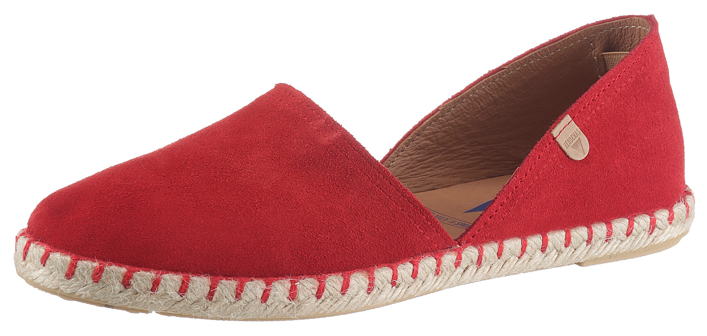 VERBENAS Espadrille "CARMEN SERRAJE", Schlupfschuh, Sommerschuh, Loafer mit typischem Jute-Rahmen