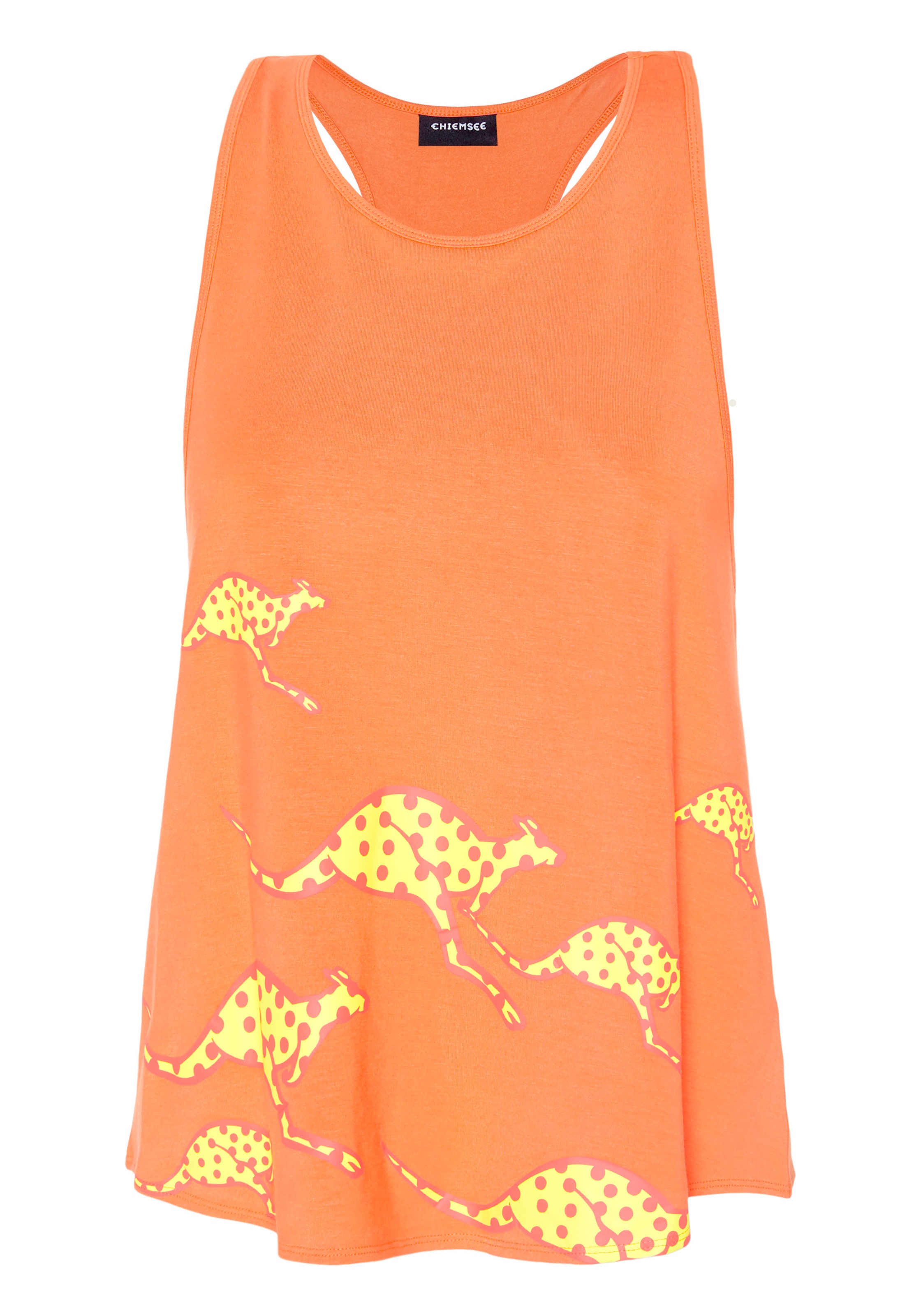 Longtop CHIEMSEE, Damen, Gr. M (38), melon, 93% Viskose, 7% Elasthan, Rundhals, Tops