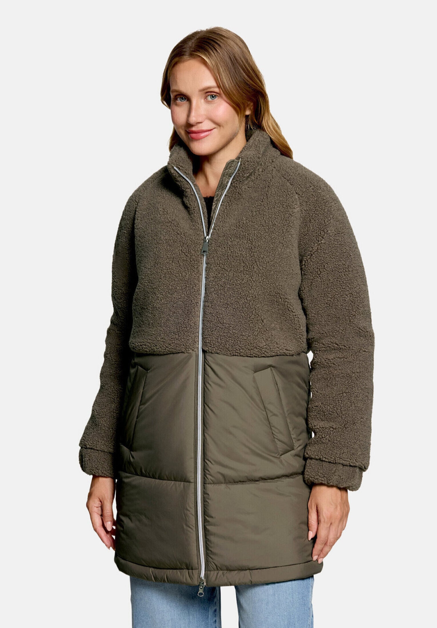 Cartoon Fellimitatjacke »Damen mit Plüsch«