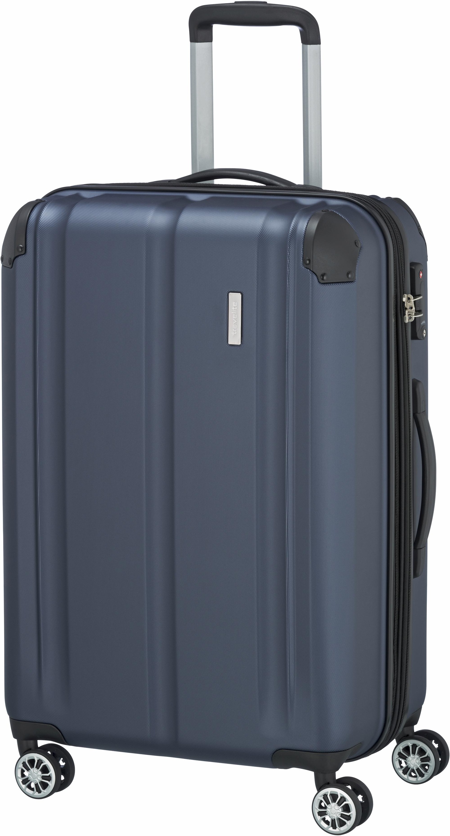 Thumbnail - travelite Hartschalen-Trolley "CITY, verschiedene Größen und Farben" 78 l 4 Rollen Reisegepäck Koffer Volumenerweiterung...