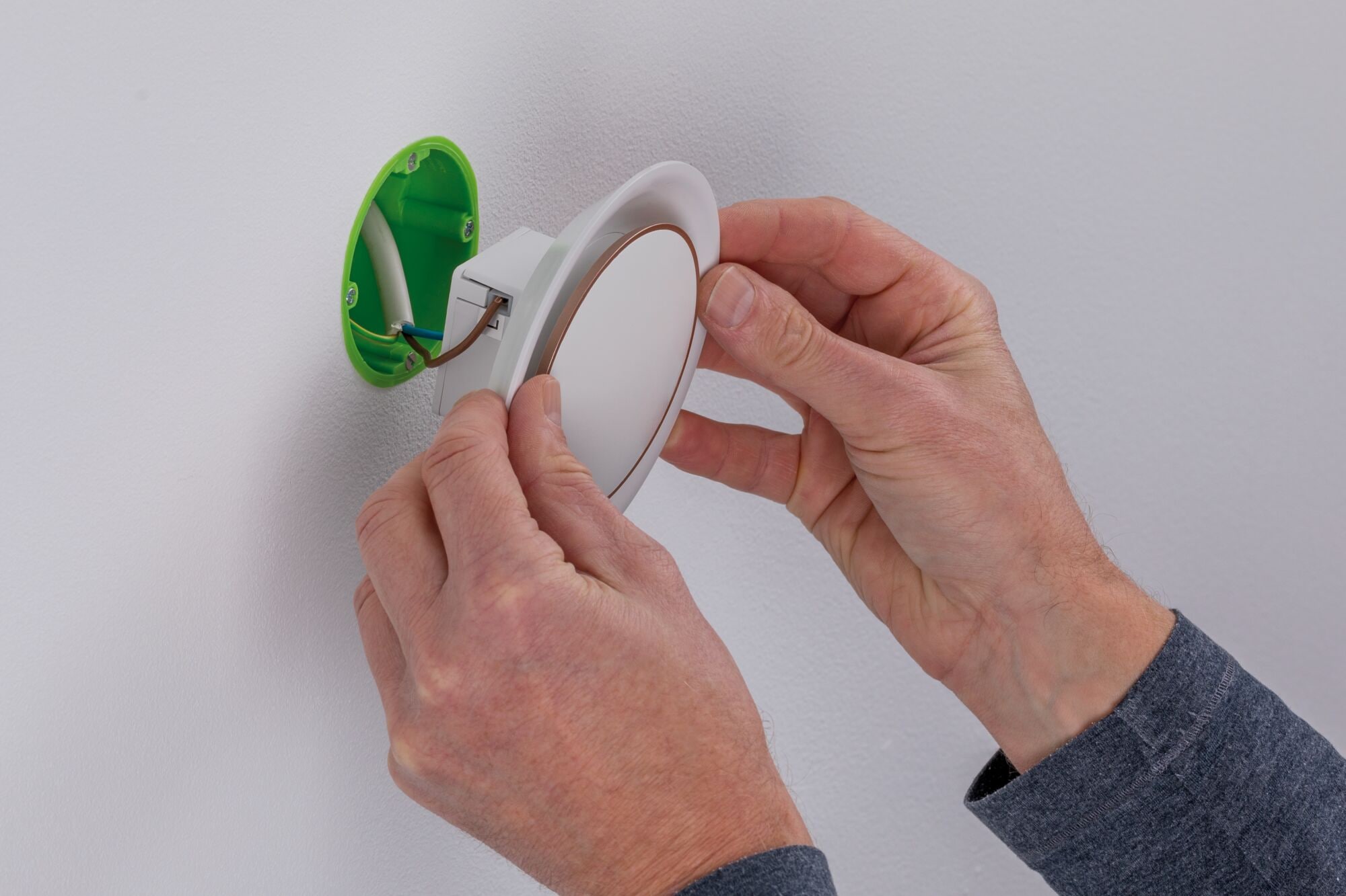 Paulmann LED Wandleuchte »Einbauleuchte 2,5W Weiß matt«, 1 flammig
