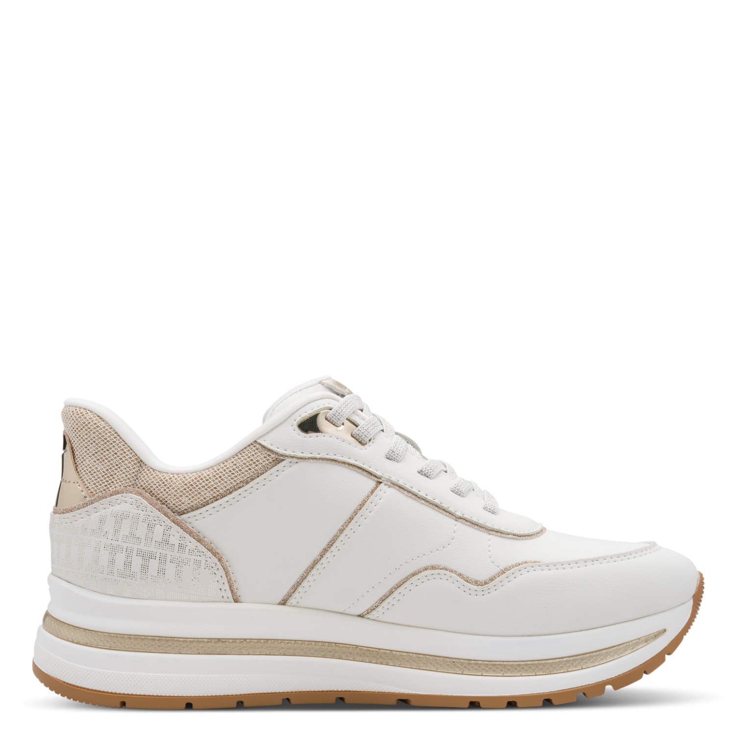 Tamaris Plateausneaker  , Freizeitschuh, Halbschuh, Schnürschuh mit Kontrast-Paspellierung