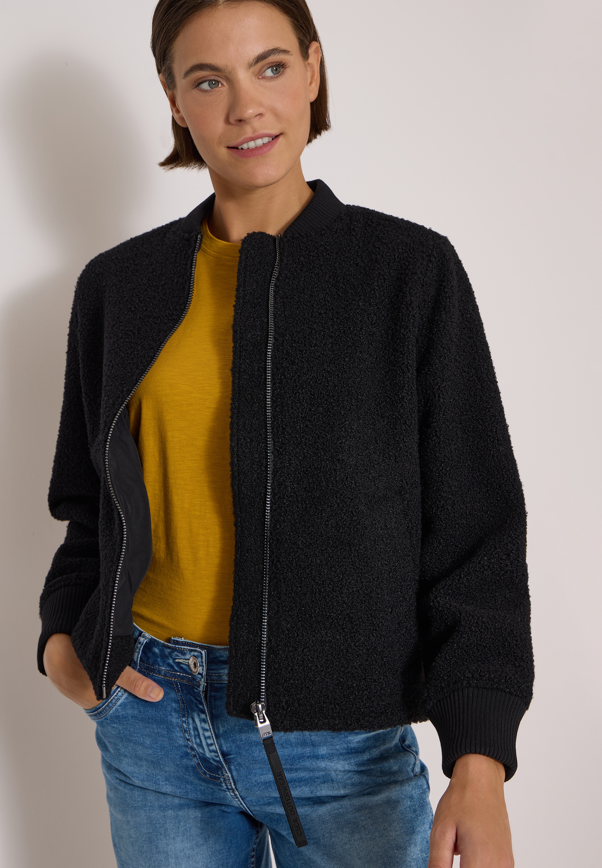Cecil Blouson ohne Kapuze aus softem Materialmix