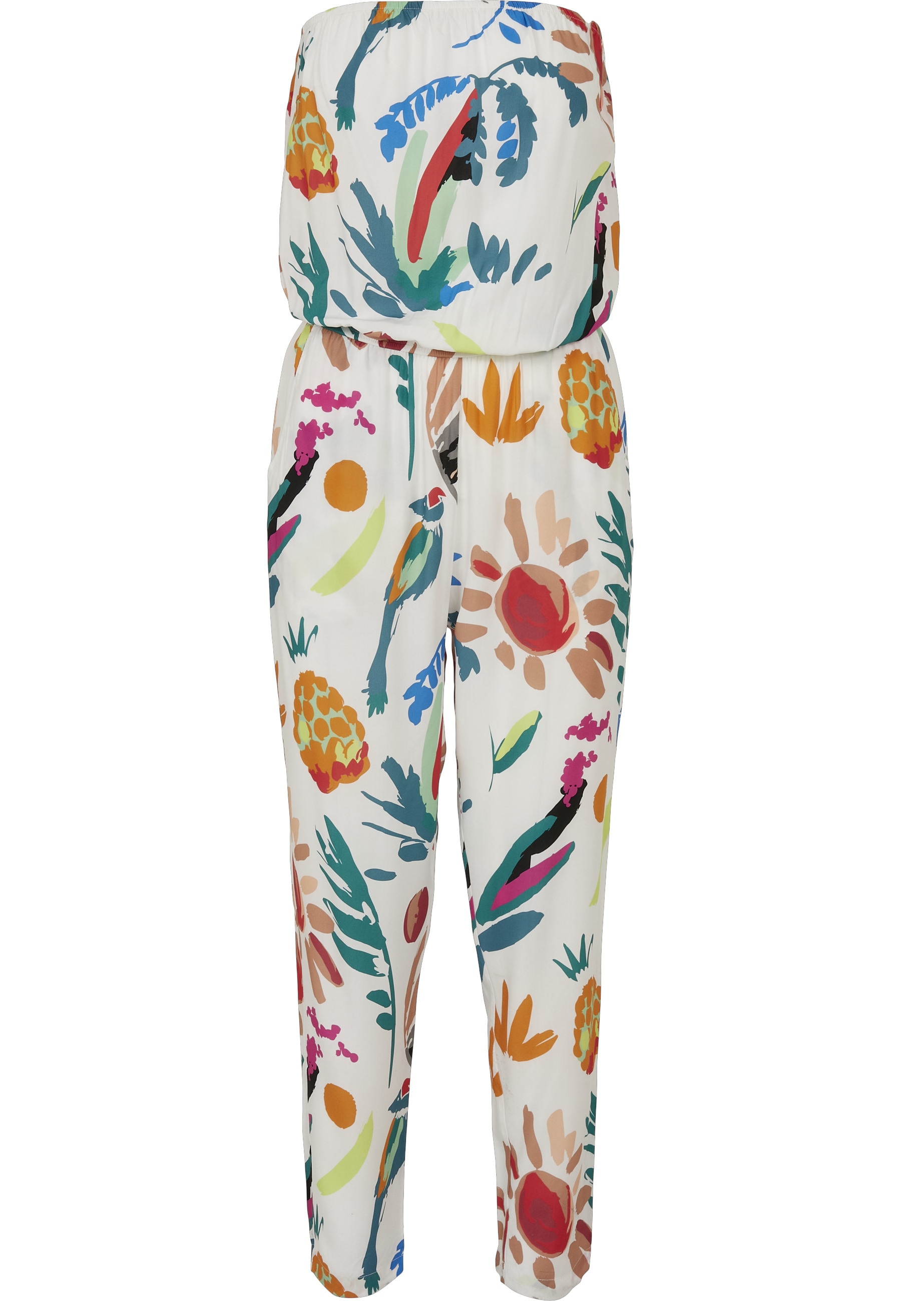 URBAN CLASSICS Jumpsuit »Urban Classics Damen Ladies Viscose Bandeau Jumpsuit« 1 Stk.