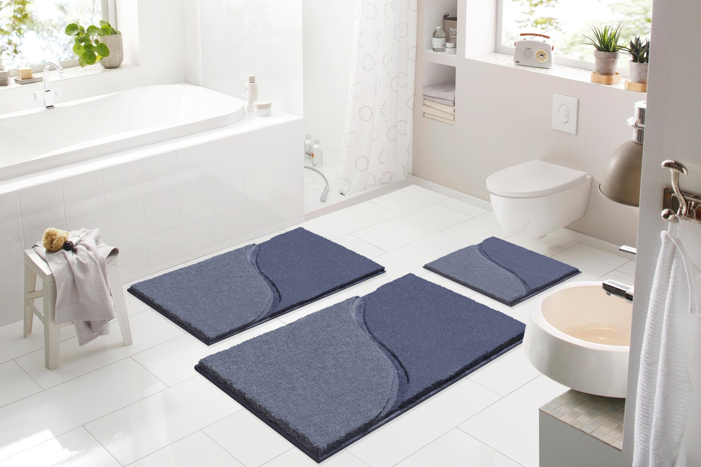 Grund Badematte "Manta" Höhe 24 mm rutschhemmend beschichtet fußbodenheizun günstig online kaufen