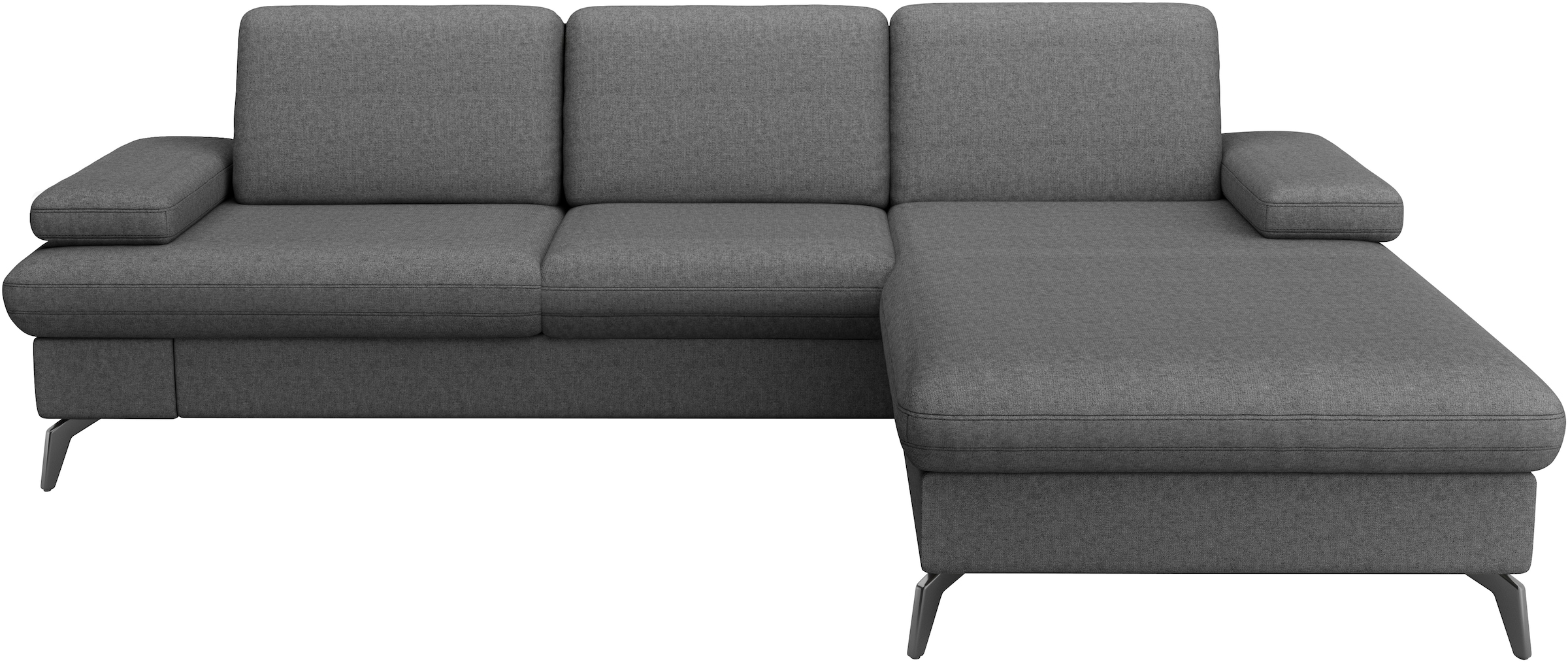 sit&more Ecksofa »Morris Jubi L-Form«, inkl. Armteilfunktion und 1 Zierkissen, wahlweise mit Bettfunktion