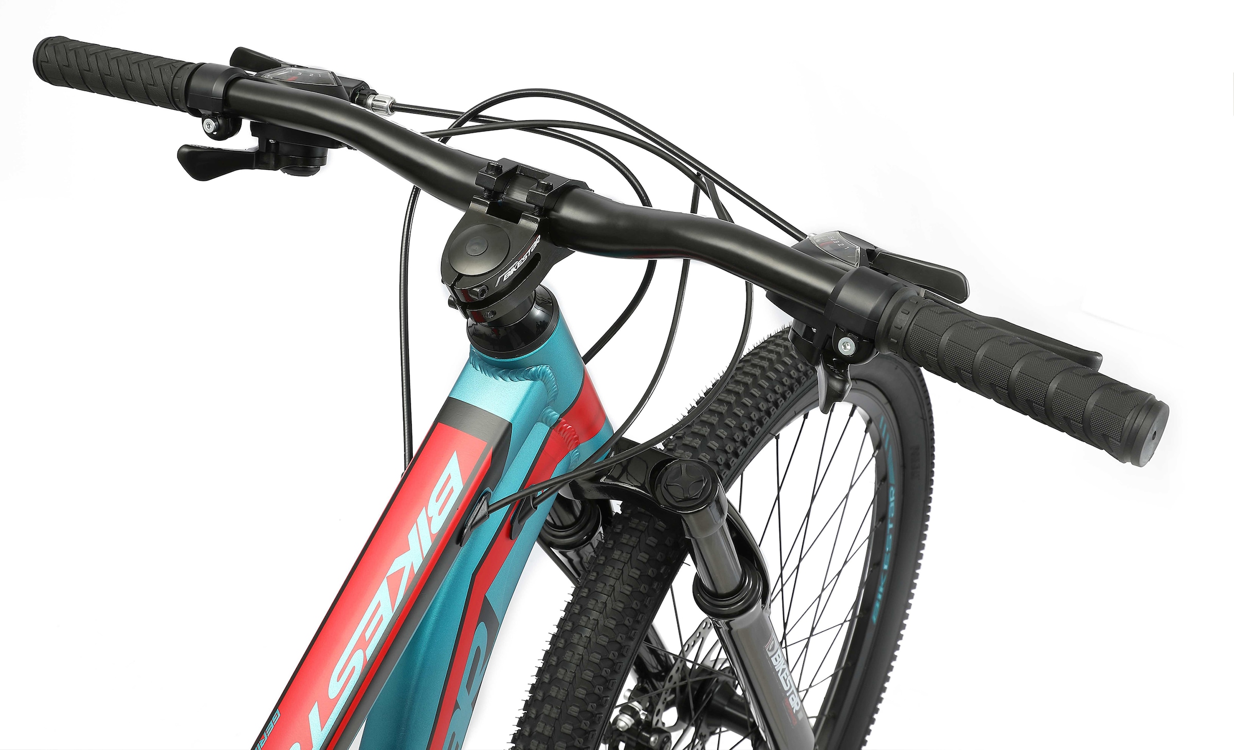 Bikestar Mountainbike, 21 Gang, Shimano, RD-TY300 Schaltwerk, Kettenschaltung, für Damen und Herren, Kettenschaltung