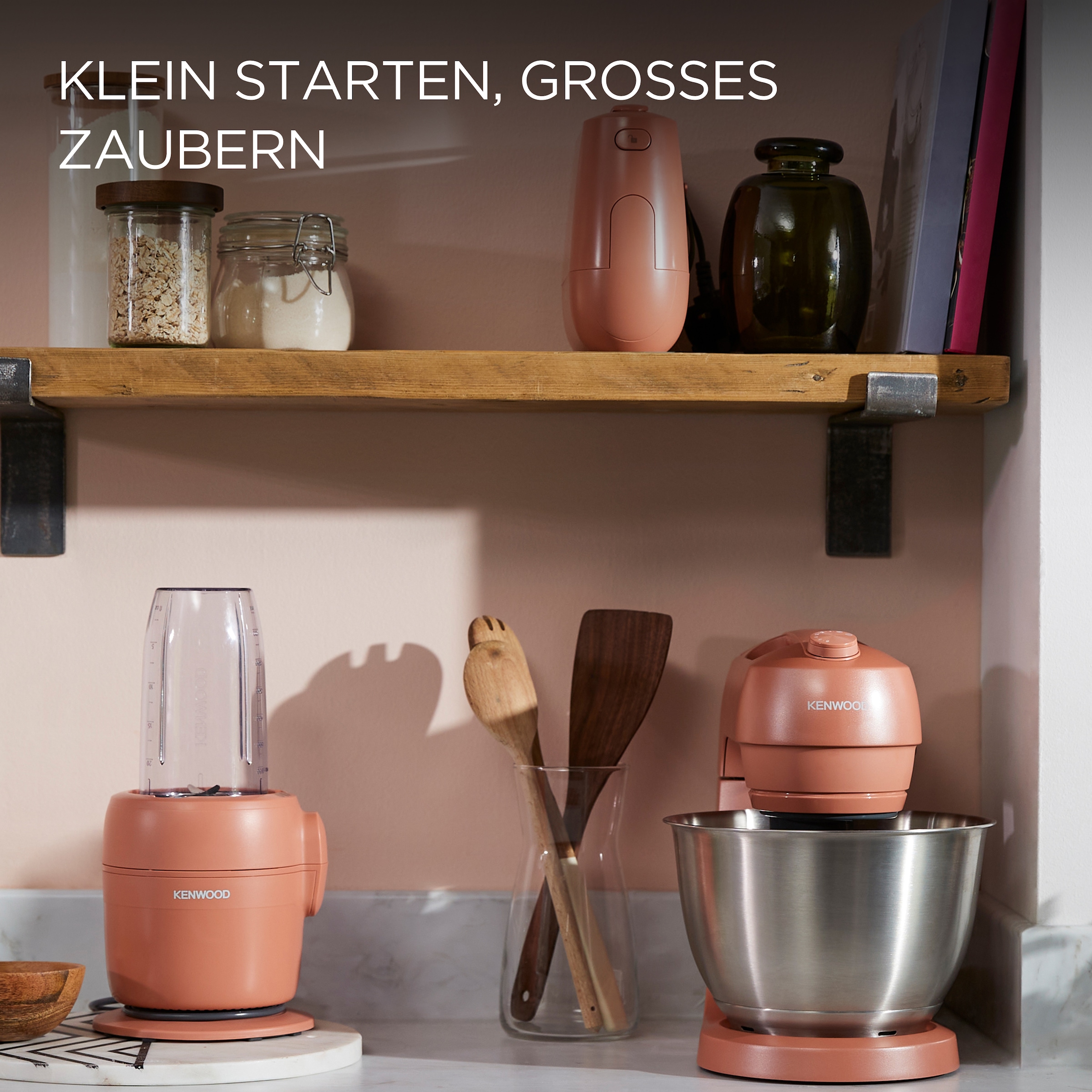 Kenwood Küchenmaschine »MultiPro Go FDP23.380GY« Für Smoothies, zum Schneiden, Reiben, Pürieren und  Teig Kneten