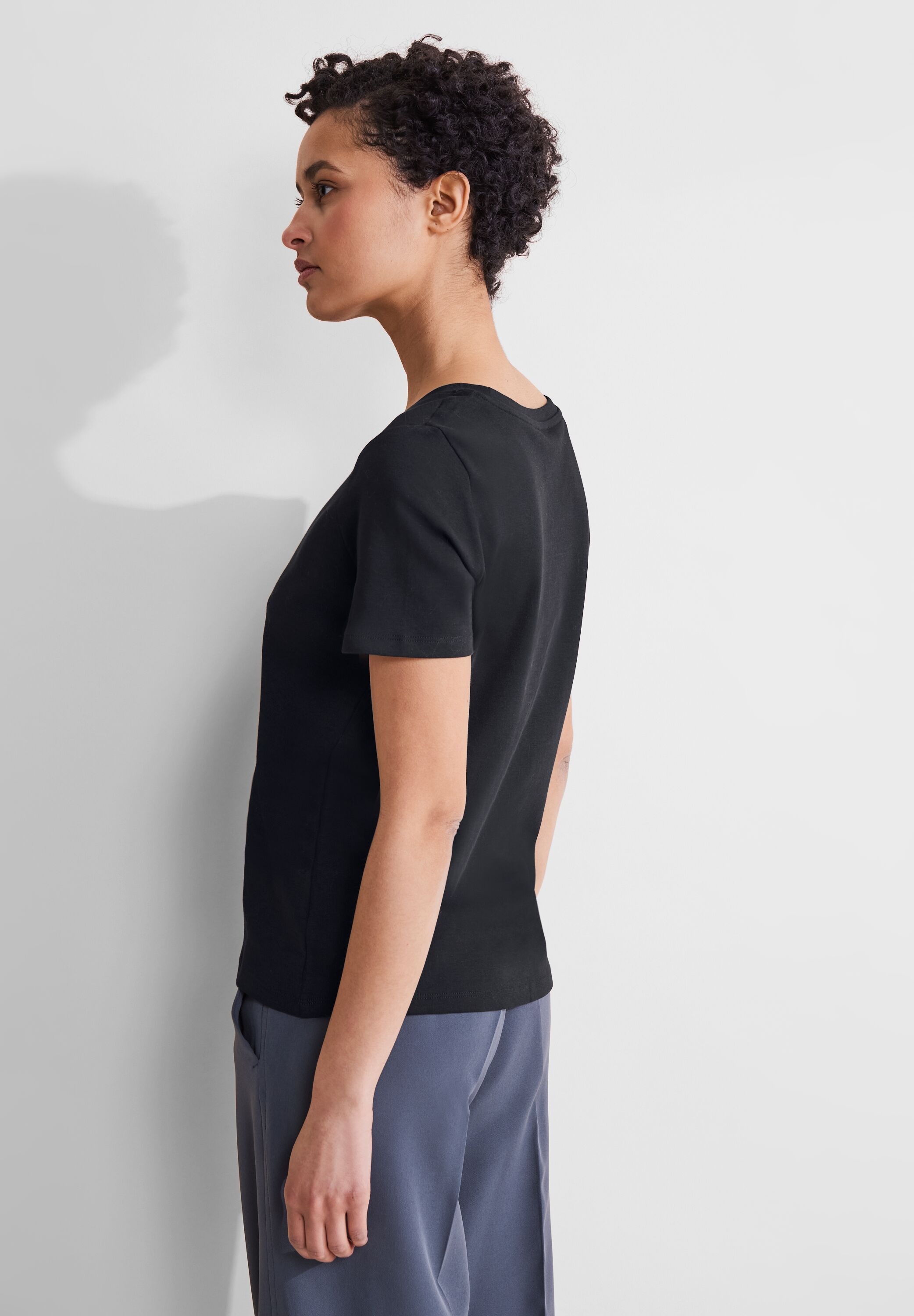 STREET ONE T-Shirt, in Unifarbe