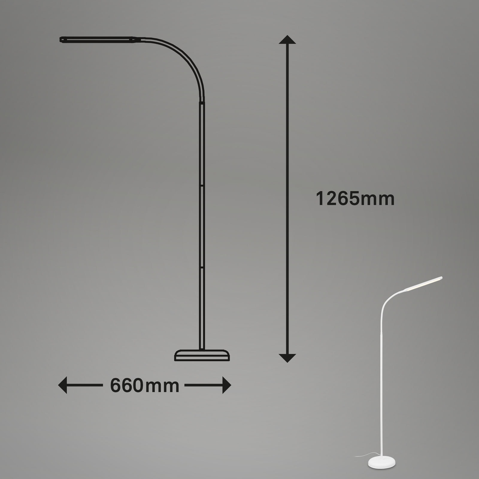 Briloner Leuchten Stehlampe »Stehleuchte PIVAZ«