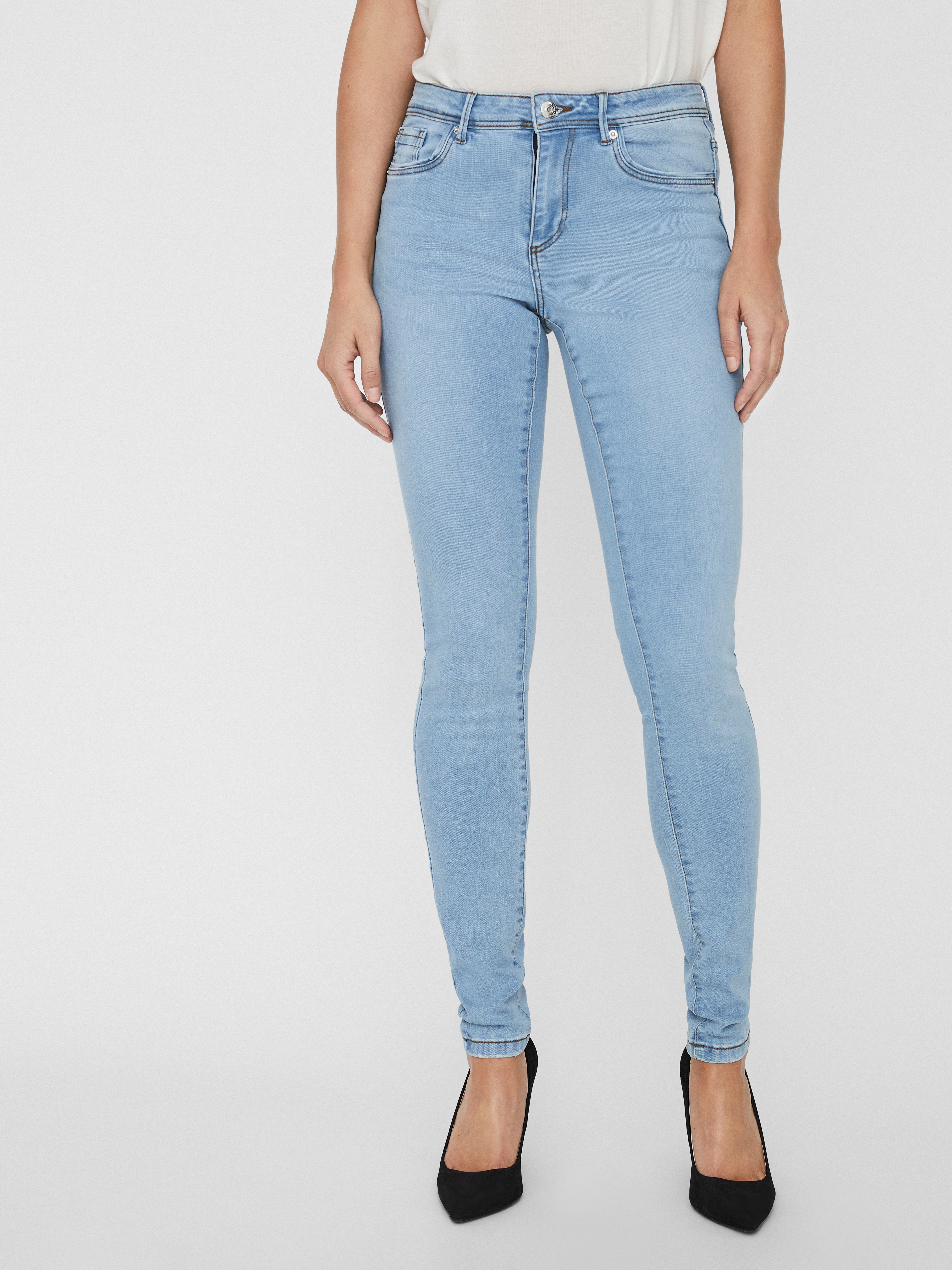 Vero Moda Skinny-fit-Jeans "VMTANYA MR S PIPING JEANS VI352 GA NOOS"