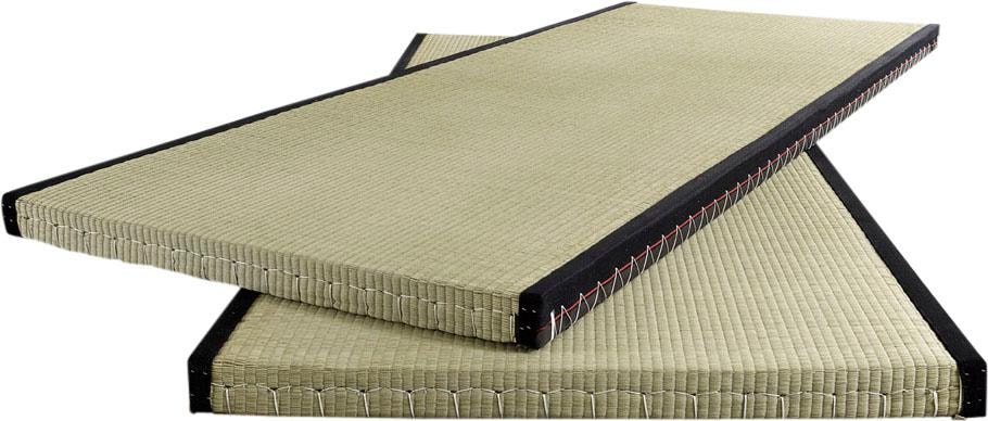 Futonmatratze KARUP DESIGN "Tatami", grün, B:80cm H:5,5cm L:200cm, Obermaterial: 100% Stroh, Matratzen