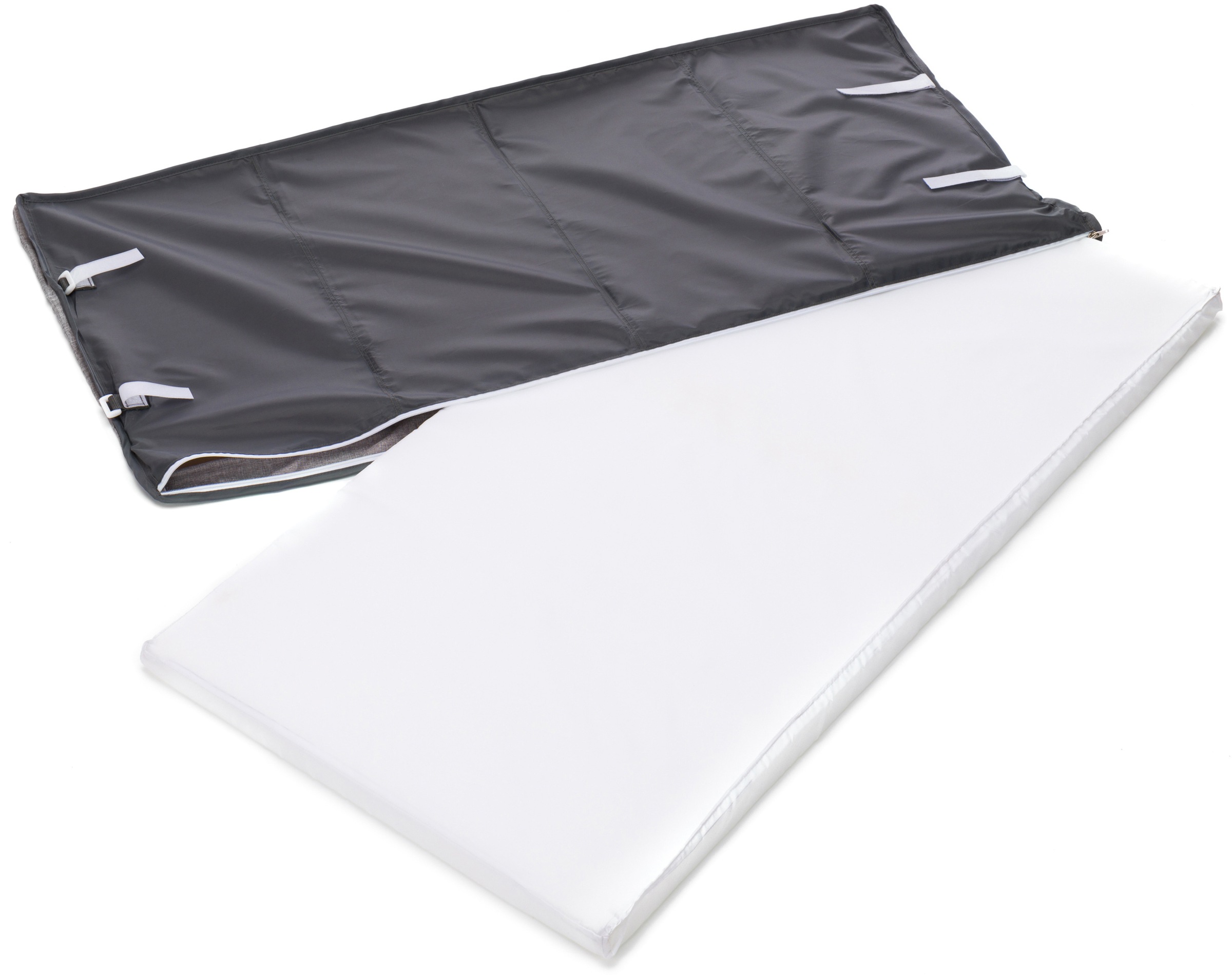 Thumbnail - Fillikid Baby-Reisebett "Reisebett mit Komfortmatratze, hellgrau melange" inkl. Transporttasche