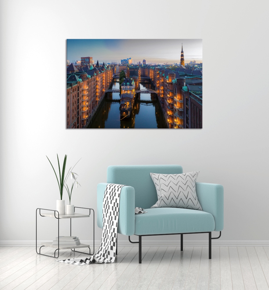 Bönninghoff Leinwandbild »Speicherstadt«, Hamburg, (1 St.), BxH: 118x78 cm