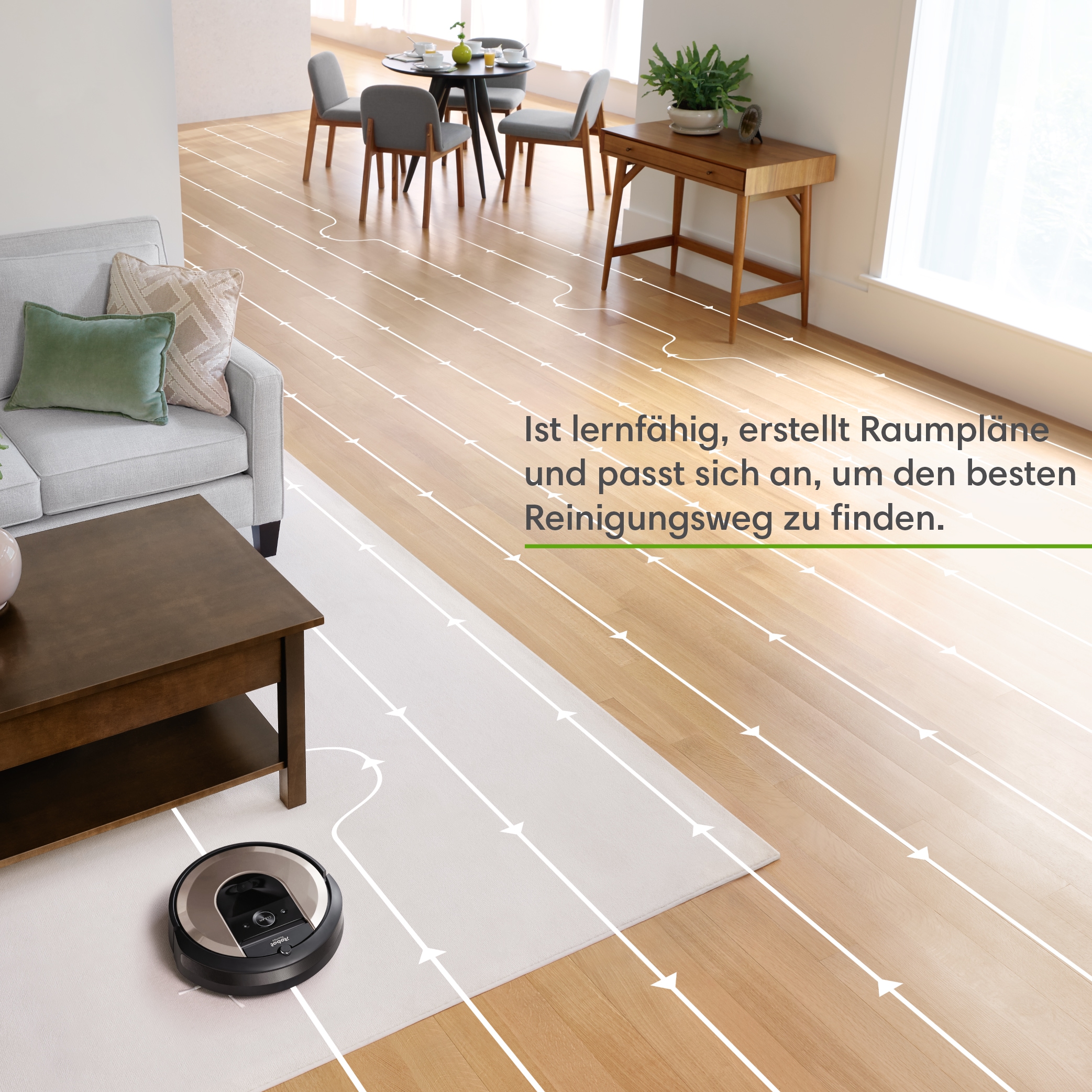 iRobot Saugroboter »iRobot® Roomba® i6 (i6158)«, App-/Sprachsteuerung, Einzelraumkaritierung