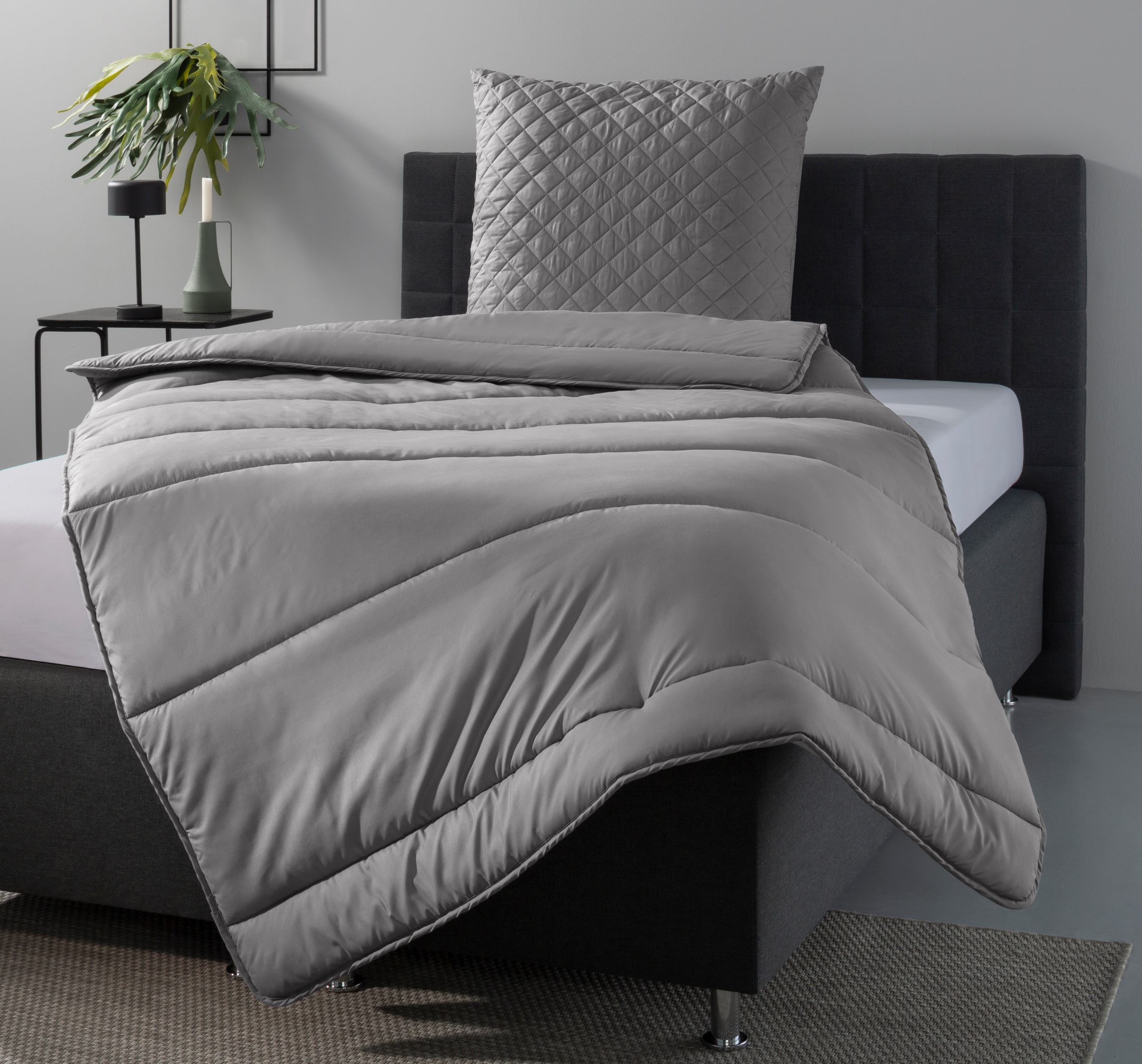 OTTO home Microfaserbettdecke + Microfaserkissen "Clarra Spar Set, Decke + günstig online kaufen