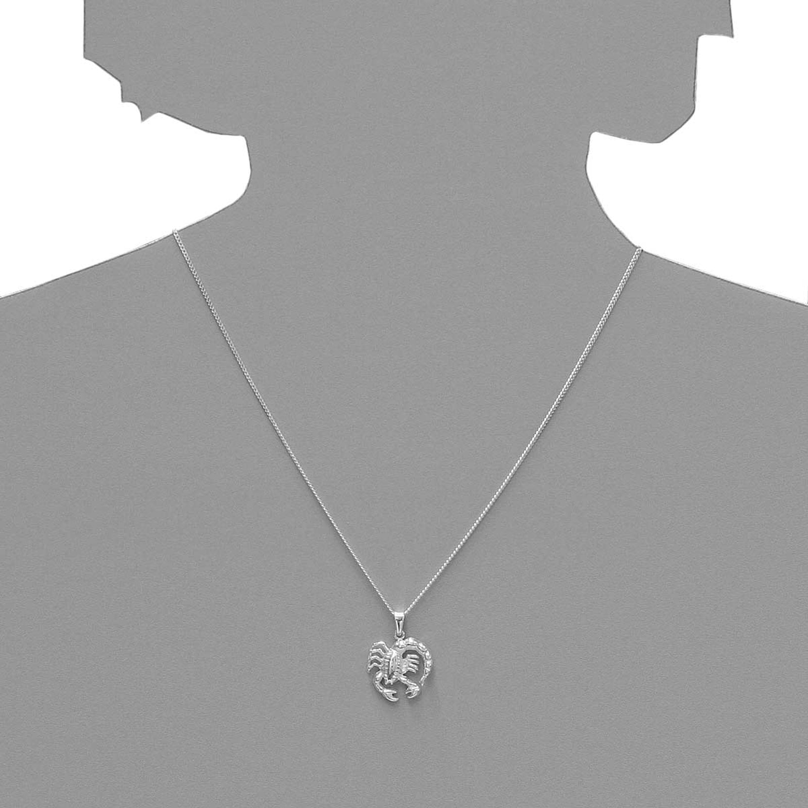 OSTSEE-SCHMUCK Kette mit Anhänger »- Tierkreiszeichen Skorpion - Silber 925/000 -,«