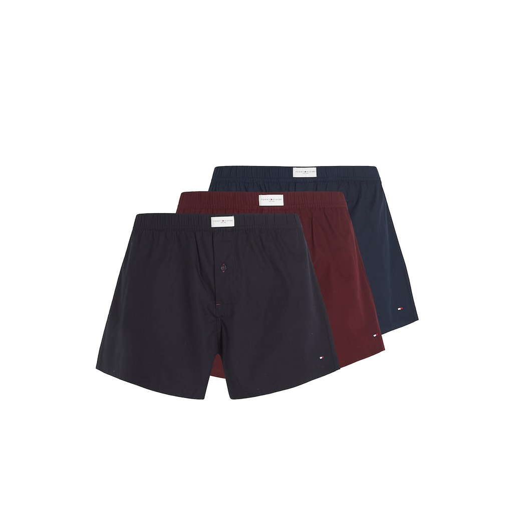 Tommy Hilfiger Underwear Webboxer »3P WOVEN BOXER«, (Packung, 3er-Pack)