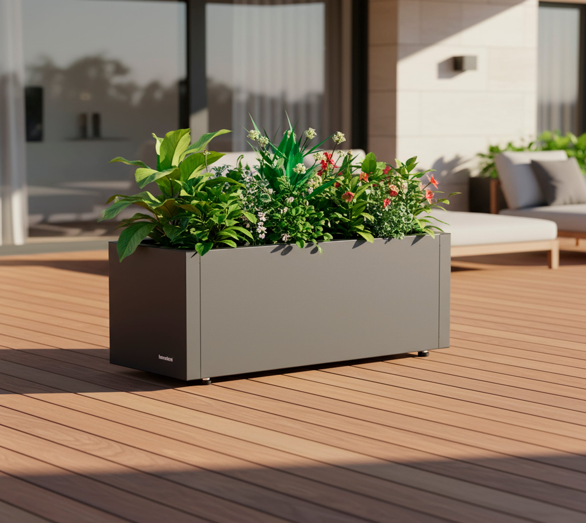 Herstera Garden Pflanzkübel »Cube« BxTxH: 60x25x25 cm