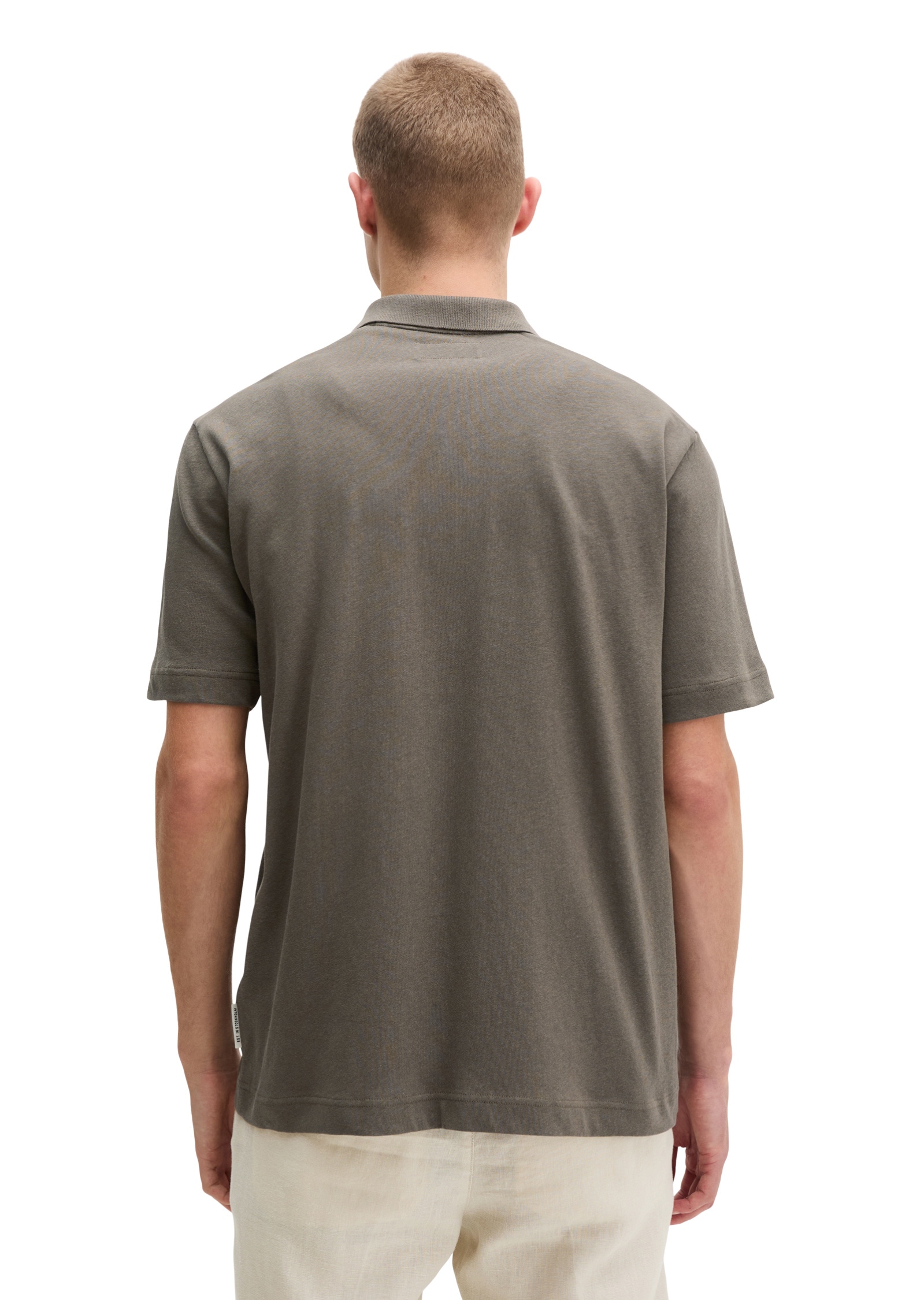 Marc O'Polo Poloshirt »aus Baumwoll-Leinen-Mix«