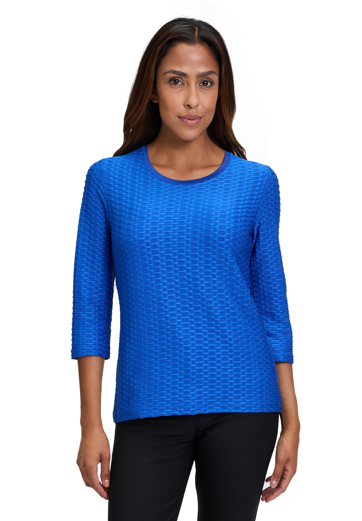 Betty Barclay 3/4-Arm-Shirt »Betty Barclay Basic Shirt mit Rundhalsausschnitt«, (1 tlg.), Material