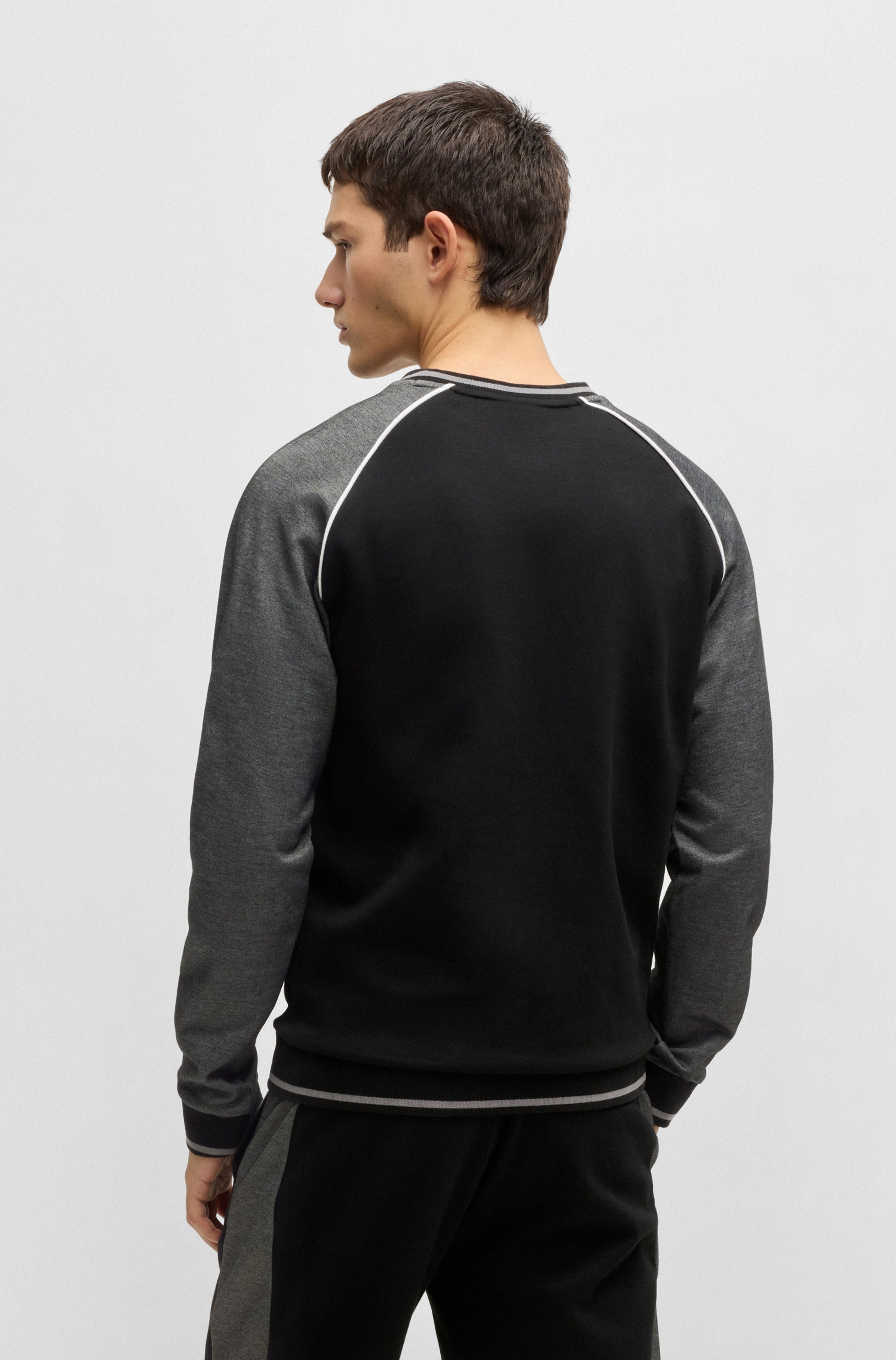 BOSS Sweatshirt, mit kontrastfarbenen Details günstig online kaufen