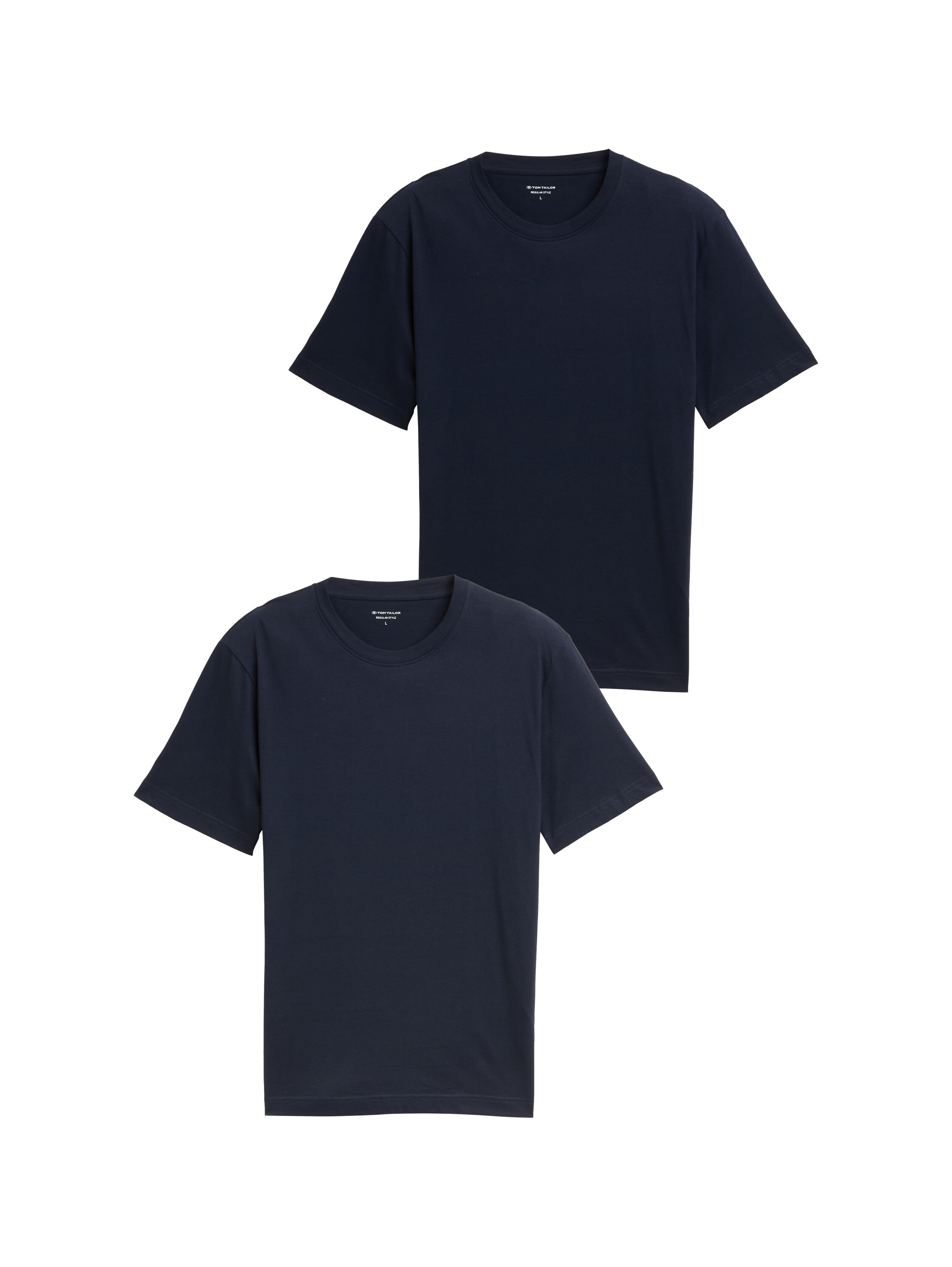 TOM TAILOR T-Shirt Packung, 2 Stk. mit Logo Print günstig online kaufen