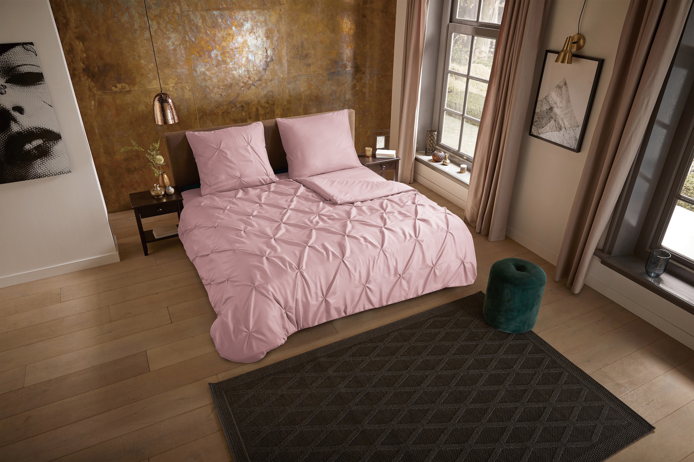 PURE luxury collection Wendebettwäsche "Elegence" 2 Stk. tlg. Mikrofaser, U günstig online kaufen