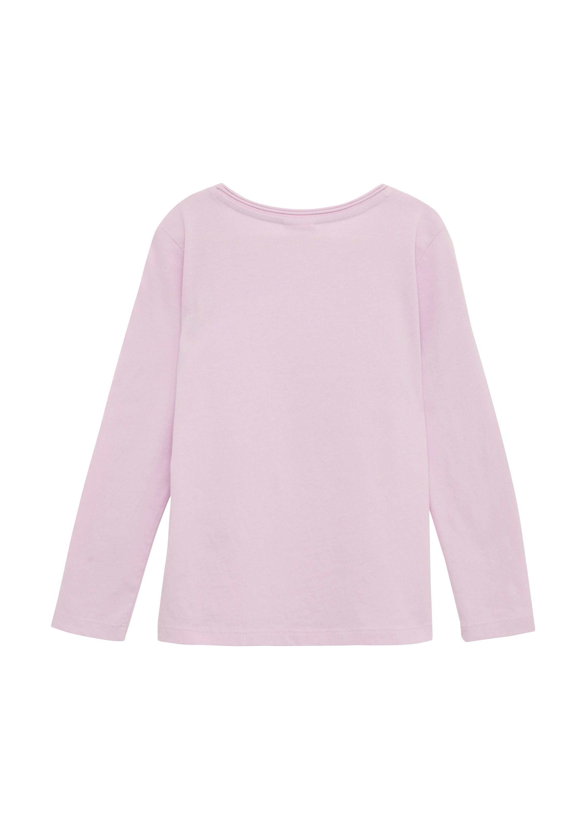 s.Oliver Junior Langarmshirt, mit Glitzer Front Print