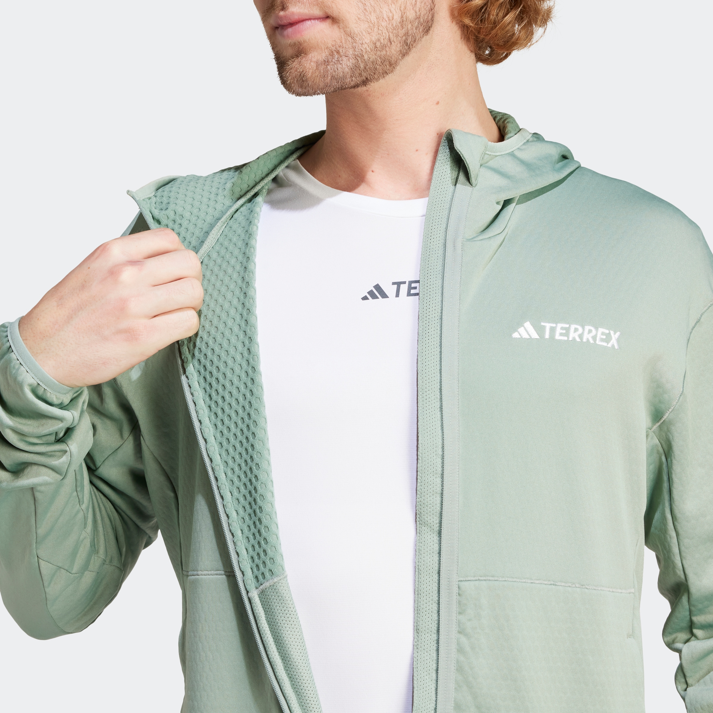 adidas TERREX Outdoorjacke »TERREX XPERIOR LIGHT FLEECE HOODED«