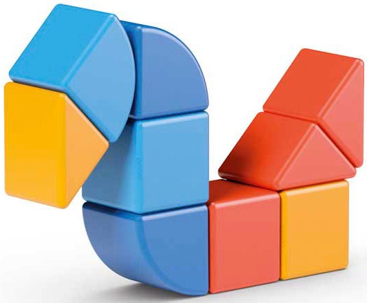 Geomag™ Magnetspielbausteine »GEOMAG™ Magicube Shapes Animals«, (9 St.), Made in Europe