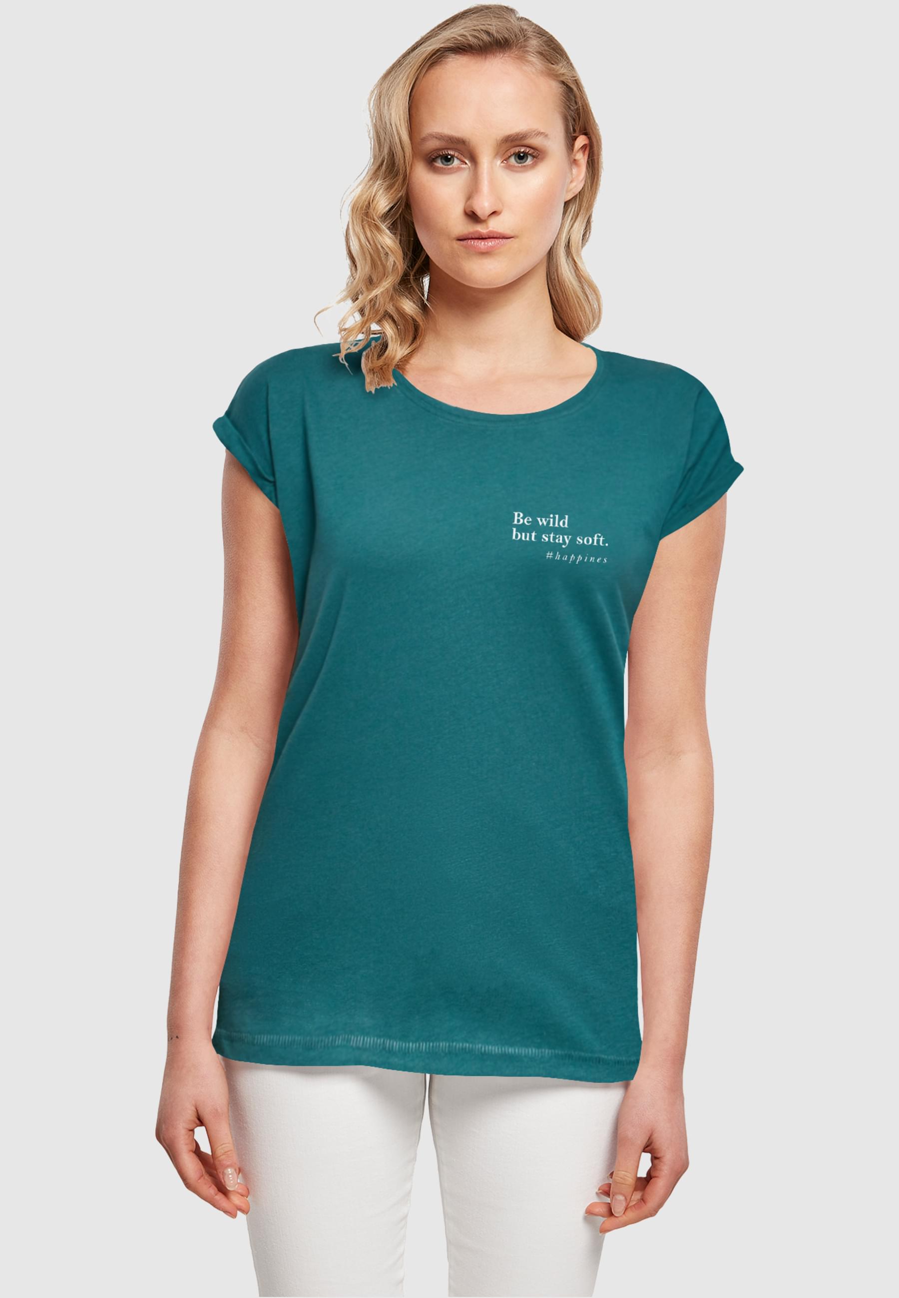 Thumbnail - Merchcode T-Shirt "Merchcode Damen Ladies Happines T-Shirt", (1 tlg.)