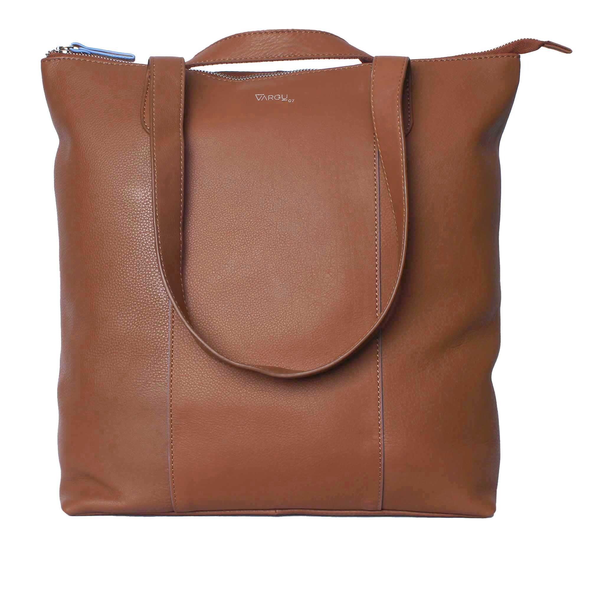 Vargu Cityrucksack »Hana 1«, Shopper-Rucksack aus LWG zertifiziertem Leder