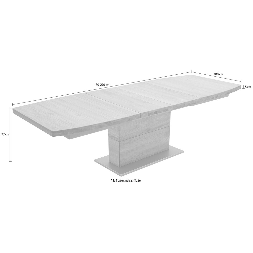 MCA furniture Esstisch »Corato A«, Esstisch Massivholz ausziehbar