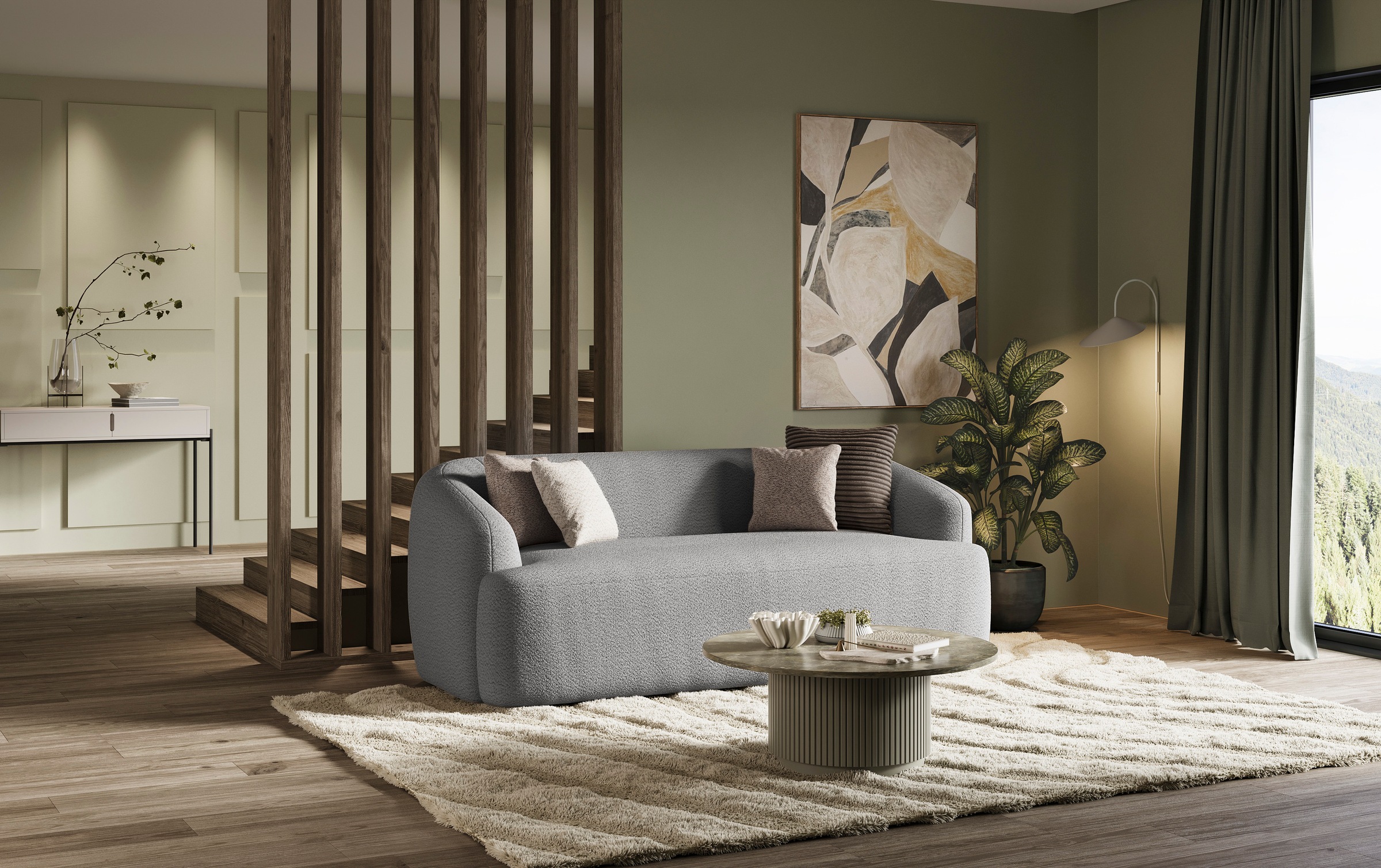 INOSIGN 2-Sitzer "Nergal, Einzelsofa Breite 217cm, organisches Design", Mod günstig online kaufen