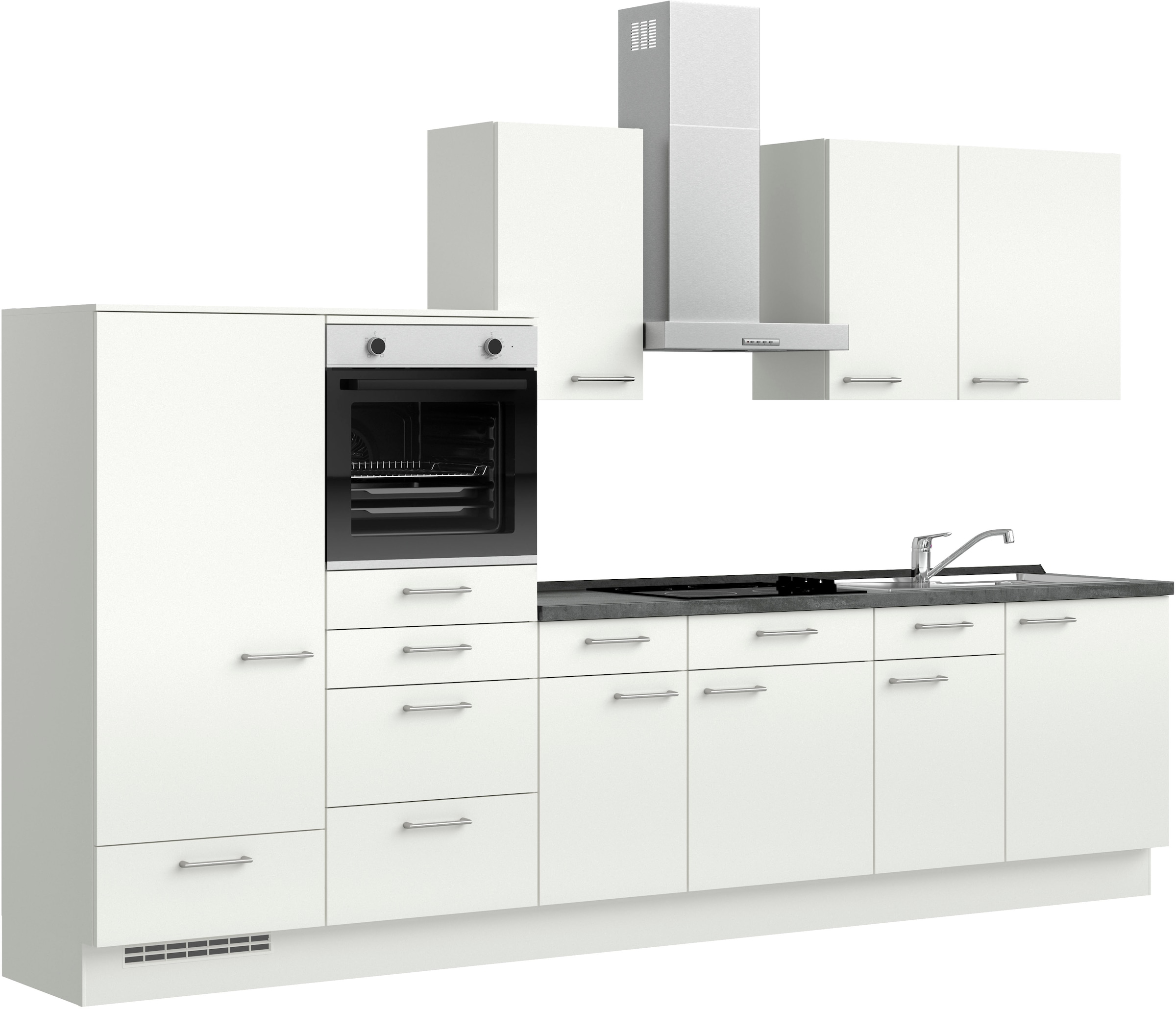 nobilia Küchenzeile ""Laser I", Ausrichtung wählbar, Breite 330 cm" vormont günstig online kaufen